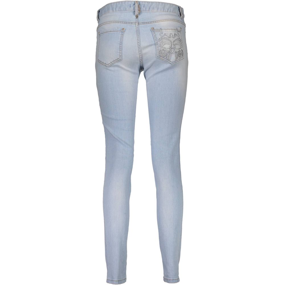 Just Cavalli Light Blue Cotton Women Jeans -   -  Just Cavalli.