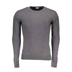 U.S. POLO ASSN. Gray Cotton Men Sweater -   -  U.S. POLO ASSN..