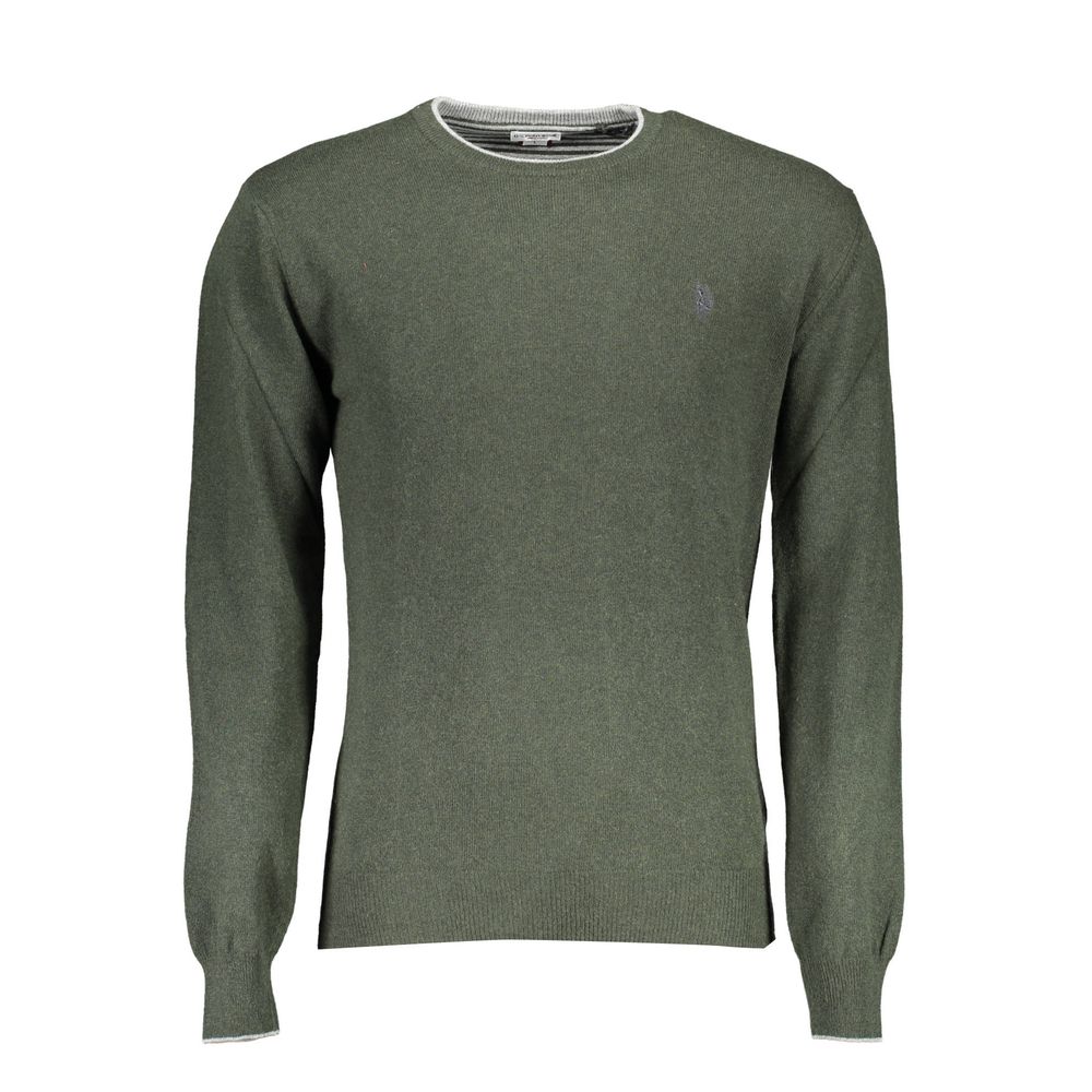 U.S. POLO ASSN. Green Wool Men Sweater -   -  U.S. POLO ASSN..