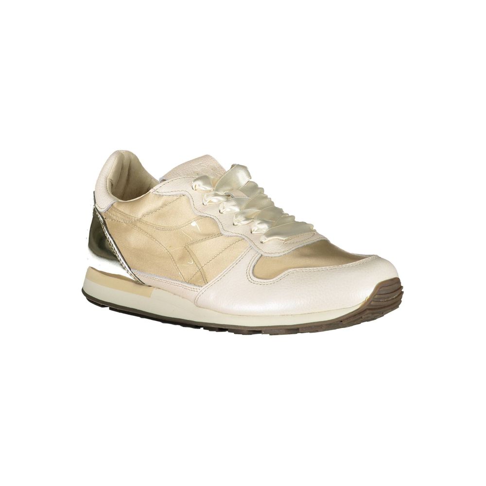 Diadora Beige Leather Women Sneaker -   -  Diadora.