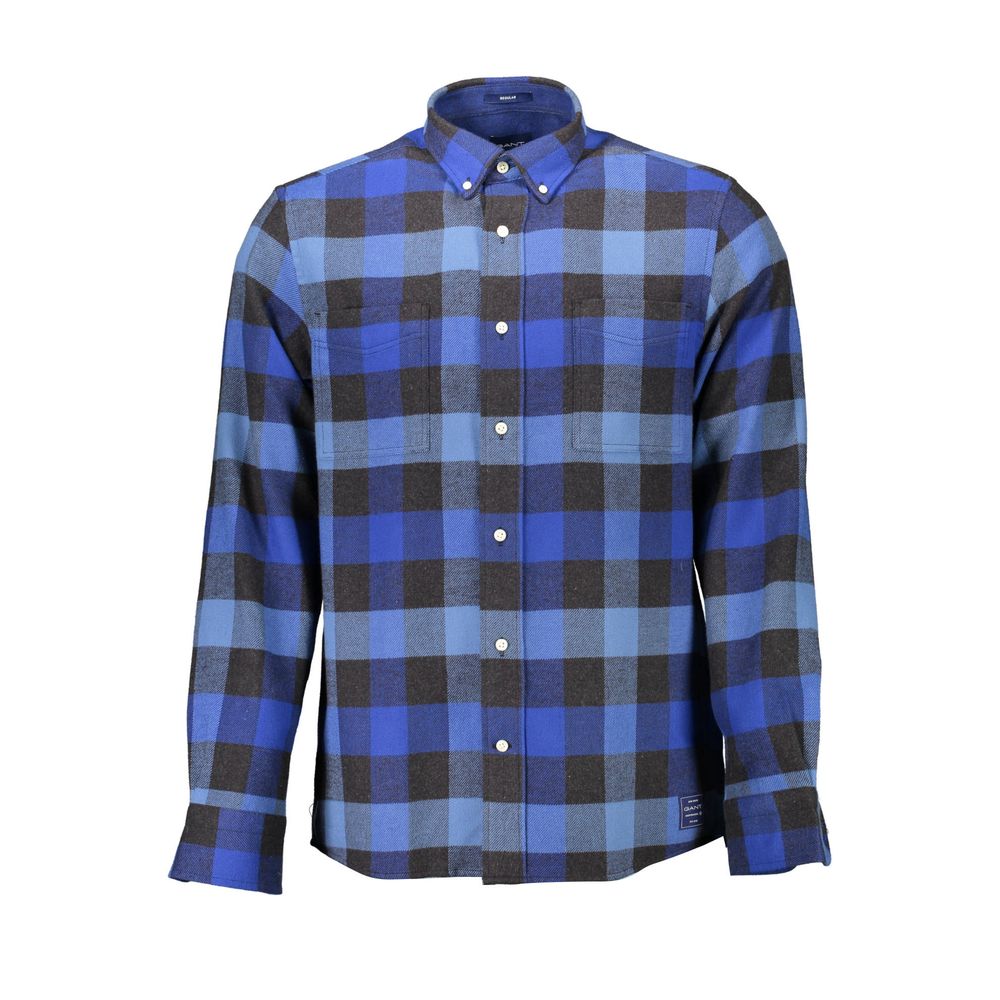 Gant Blue Cotton Men Shirt -   -  Gant.