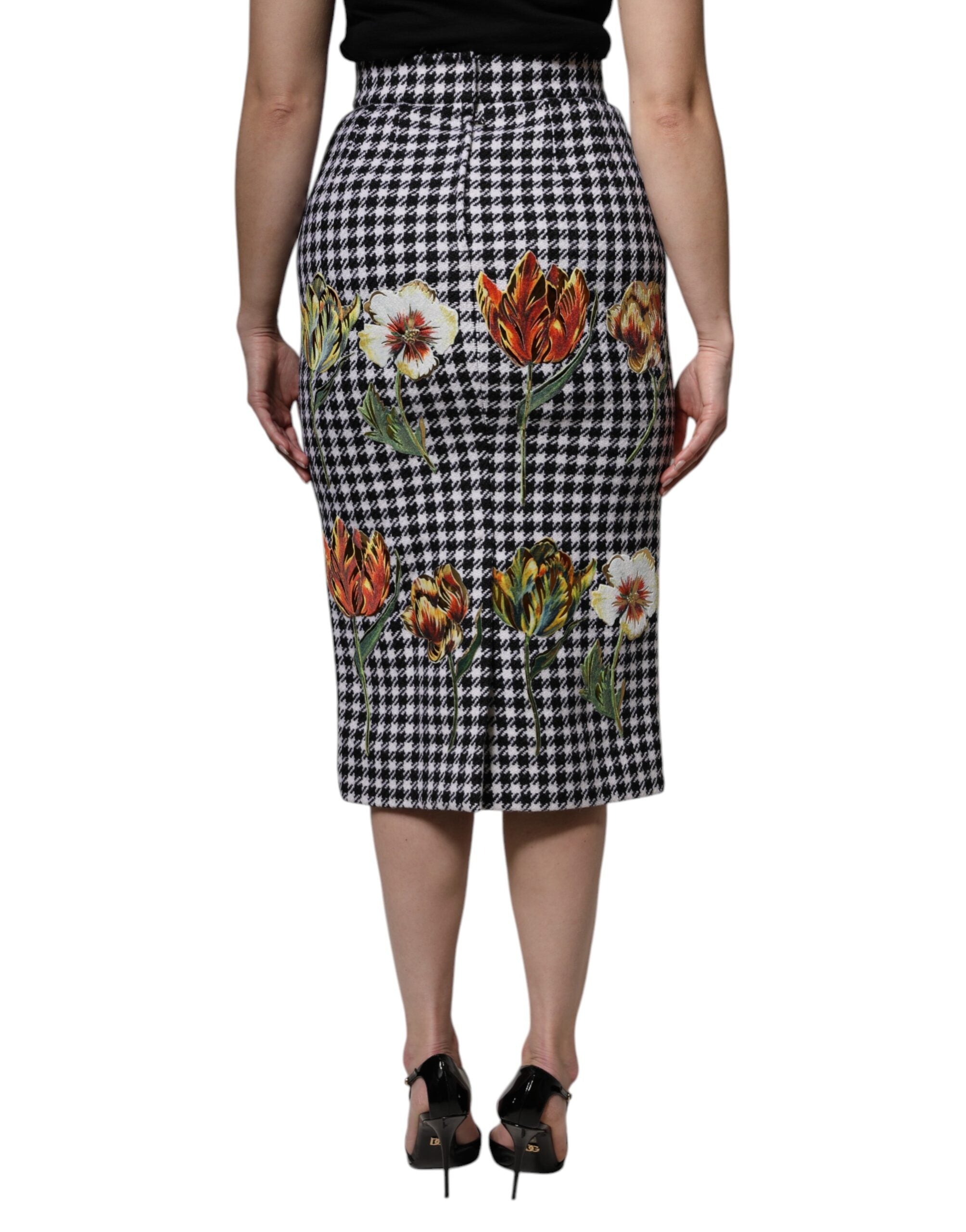Dolce & Gabbana Multicolor Floral Print High Waist Pencil Cut Skirt -   -  Dolce & Gabbana.