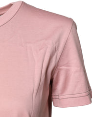 Dolce & Gabbana Pink Logo Print Cotton Crew Neck T-shirt -   -  Dolce & Gabbana.