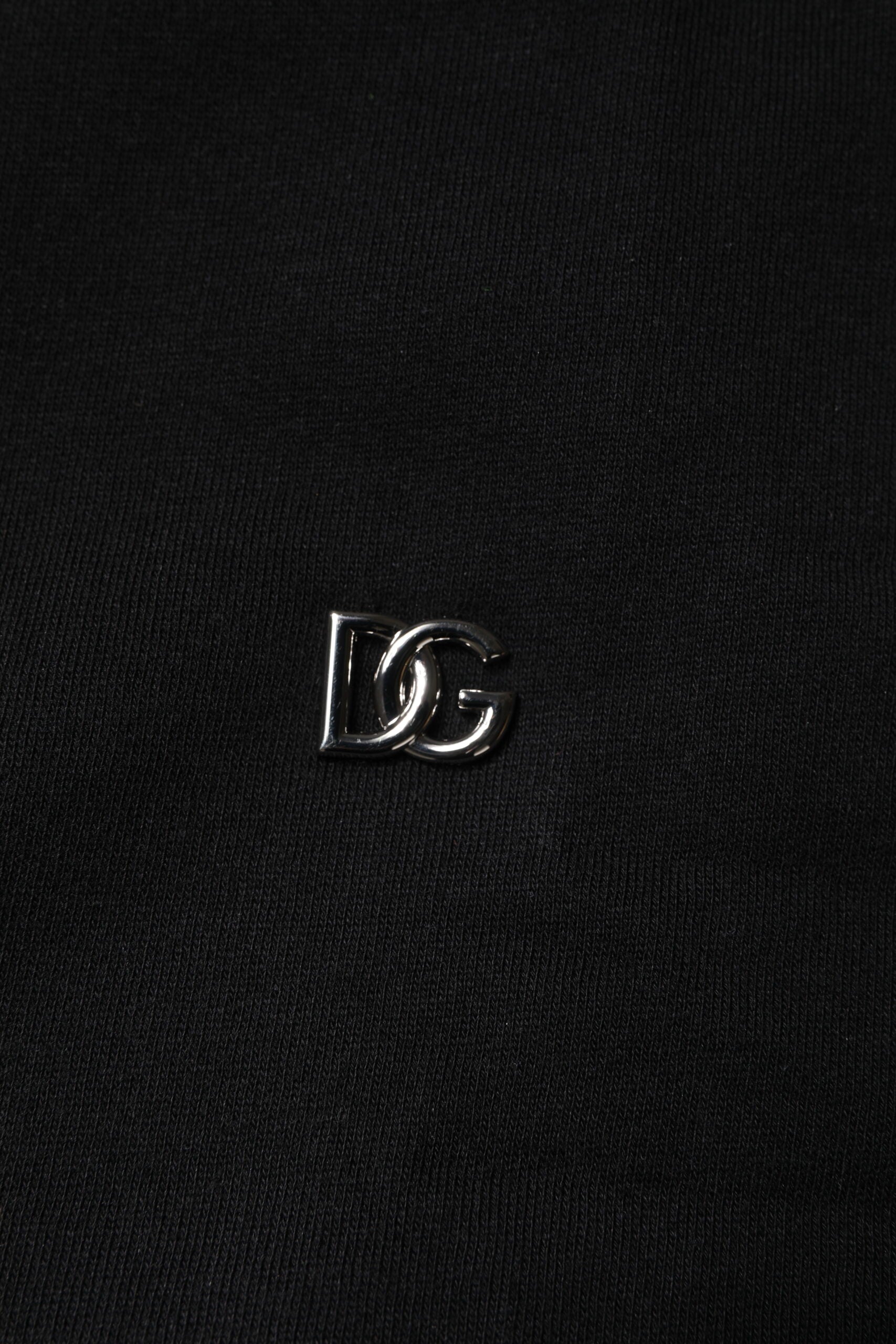 Dolce & Gabbana Black Cotton Crew Neck Sweatshirt Sweater -   -  Dolce & Gabbana.