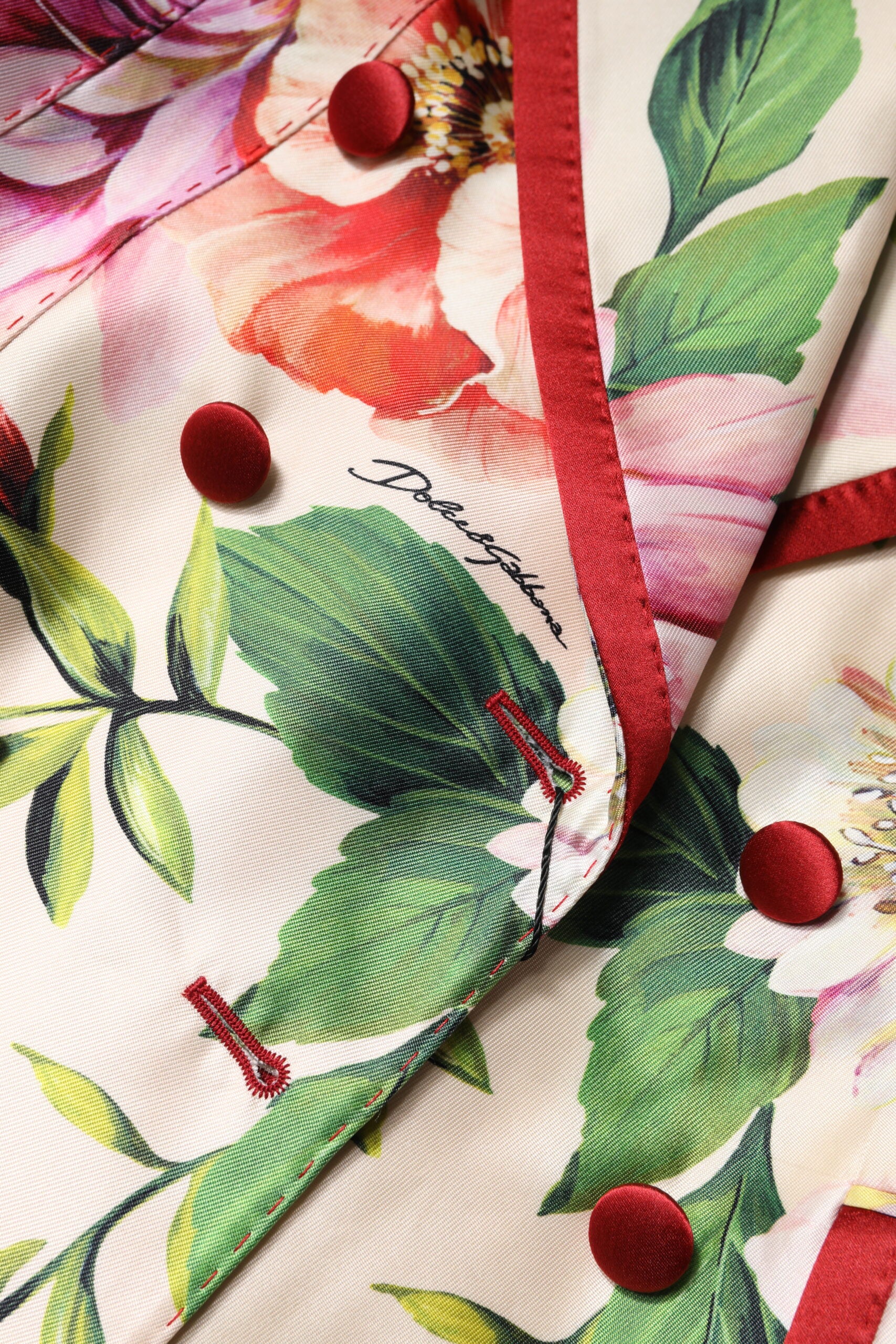 Dolce & Gabbana Multicolor Floral Double Breasted Jacket -   -  Dolce & Gabbana.