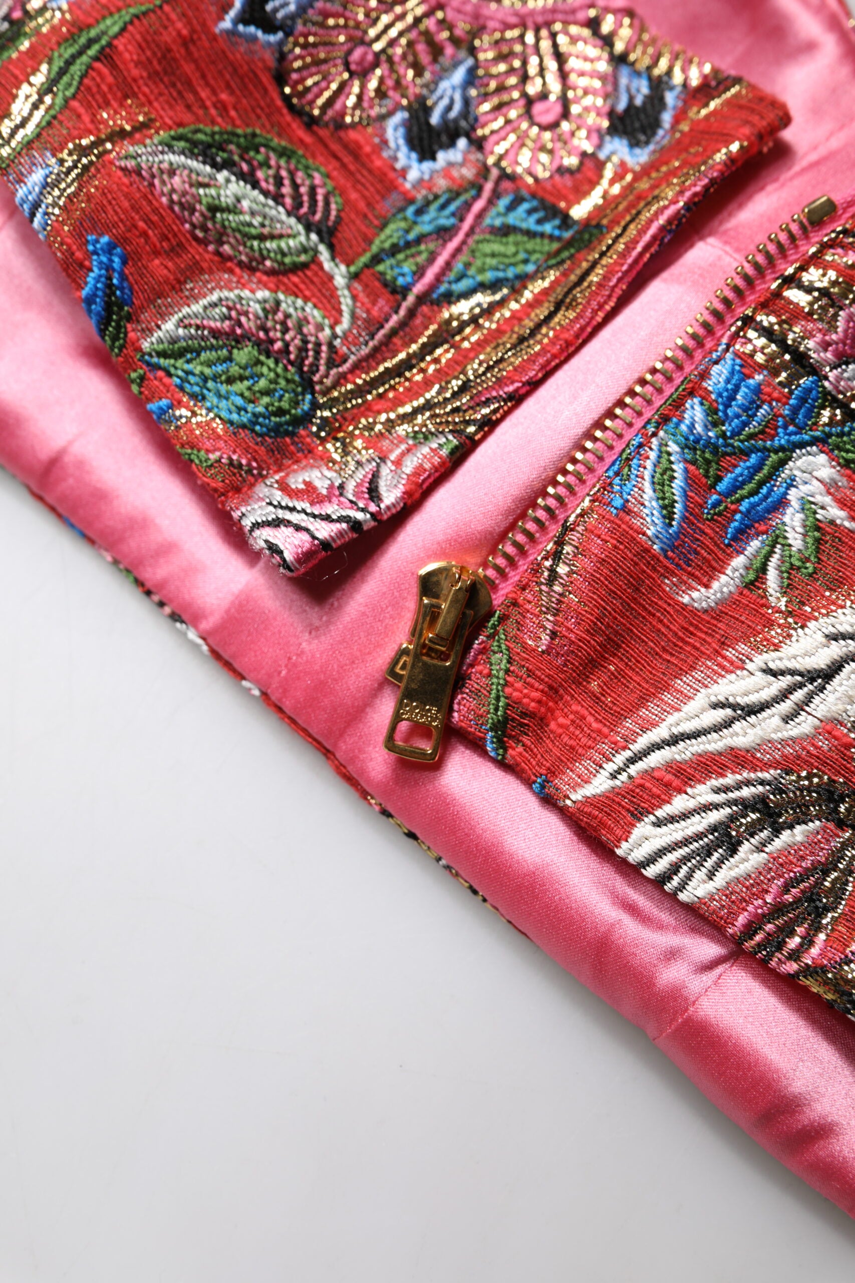 Dolce & Gabbana Red Floral Brocade Cropped Bustier Corset Top -   -  Dolce & Gabbana.