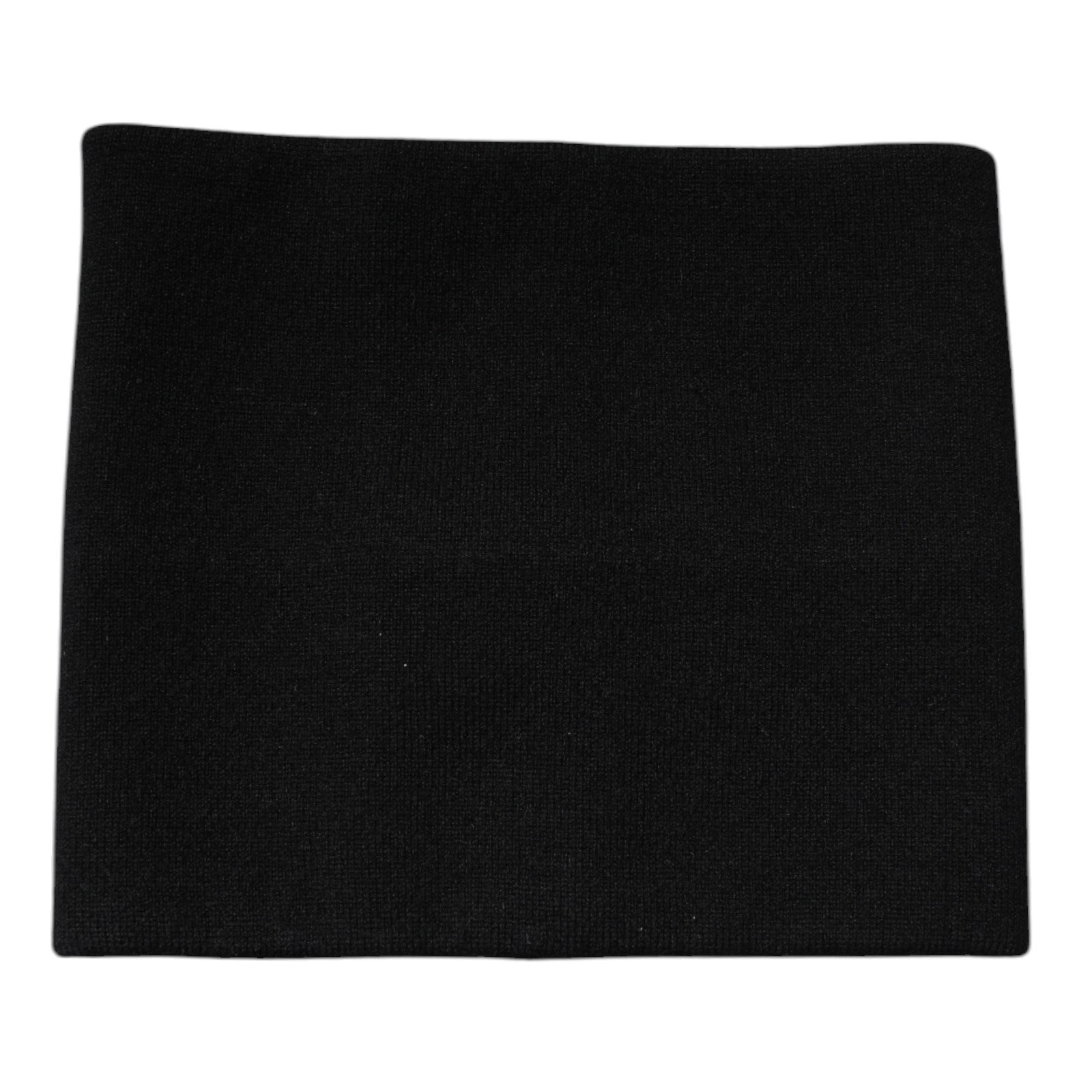 Dolce & Gabbana Black Cashmere Knitted Square Handkerchief Scarf -   -  Dolce & Gabbana.