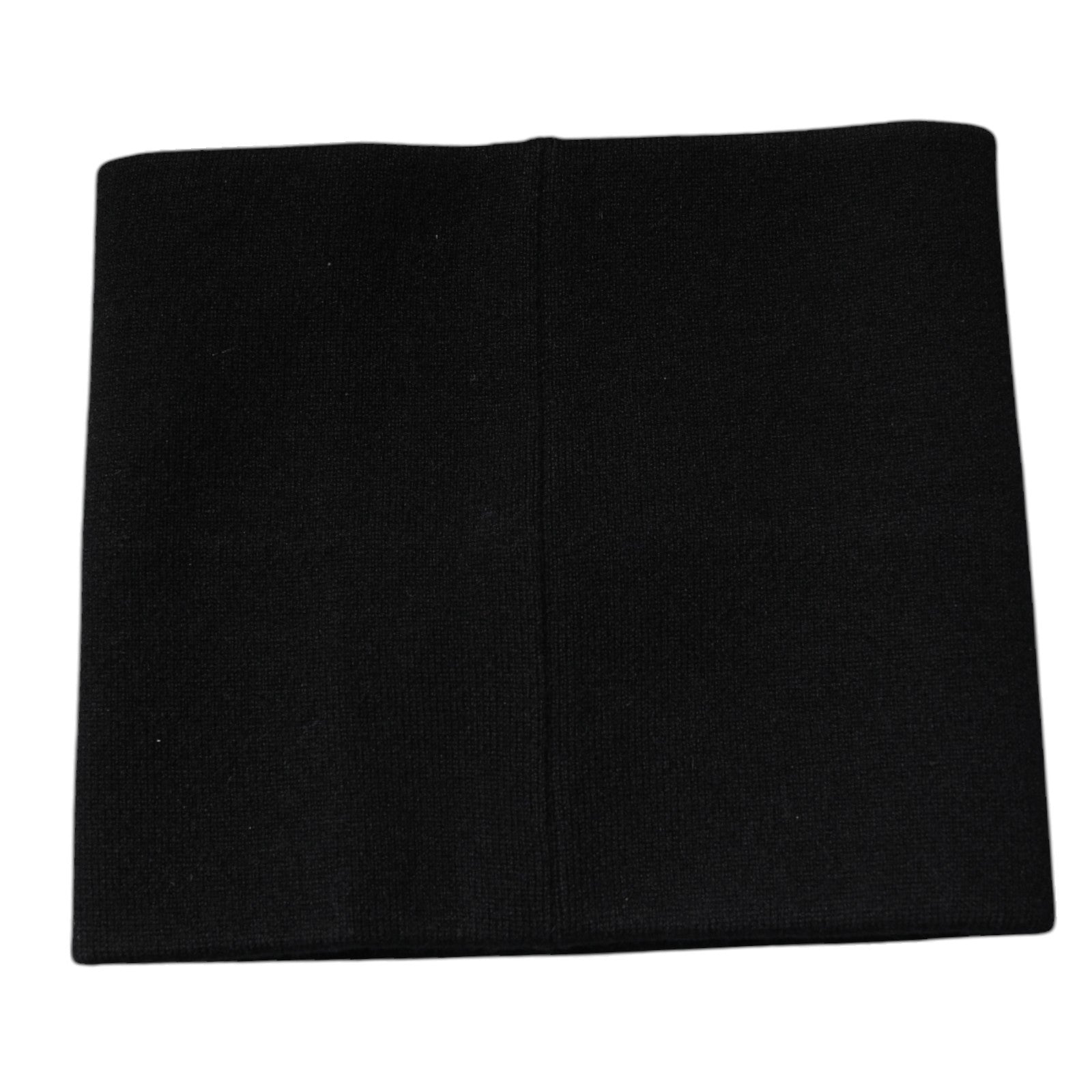 Dolce & Gabbana Black Cashmere Knitted Square Handkerchief Scarf -   -  Dolce & Gabbana.