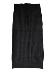 Dolce & Gabbana Black Cashmere Knitted Neck Warmer Foulard Scarf -   -  Dolce & Gabbana.