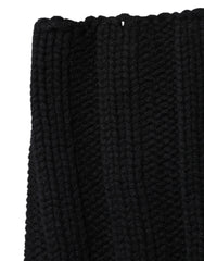 Dolce & Gabbana Black Cashmere Knitted Neck Warmer Foulard Scarf -   -  Dolce & Gabbana.