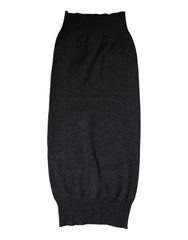 Dolce & Gabbana Black Cashmere Knitted Neck Warmer Foulard Scarf -   -  Dolce & Gabbana.