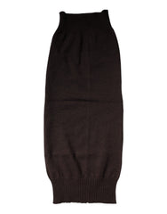 Dolce & Gabbana Brown Cashmere Knitted Neck Warmer Foulard Scarf -   -  Dolce & Gabbana.