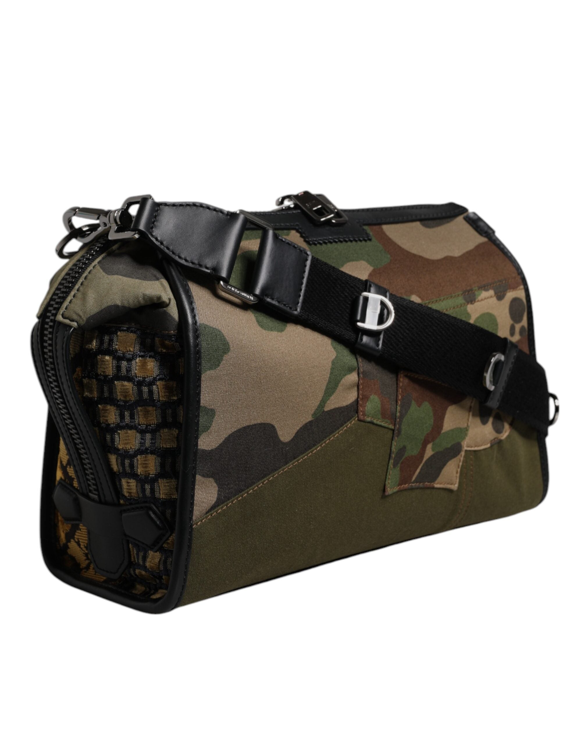 Dolce & Gabbana Multicolor Camouflage Patchwork Crossbody Bag -   -  Dolce & Gabbana.