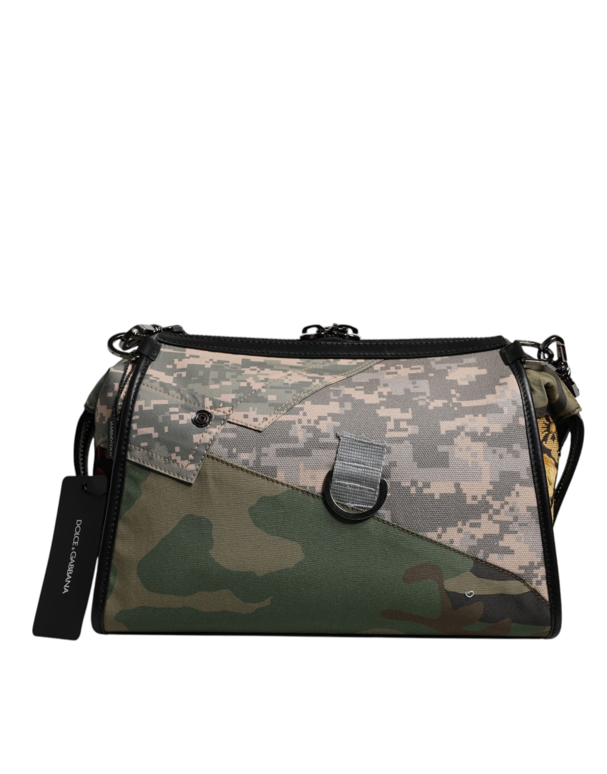 Dolce & Gabbana Multicolor Camouflage Patchwork Crossbody Bag -   -  Dolce & Gabbana.