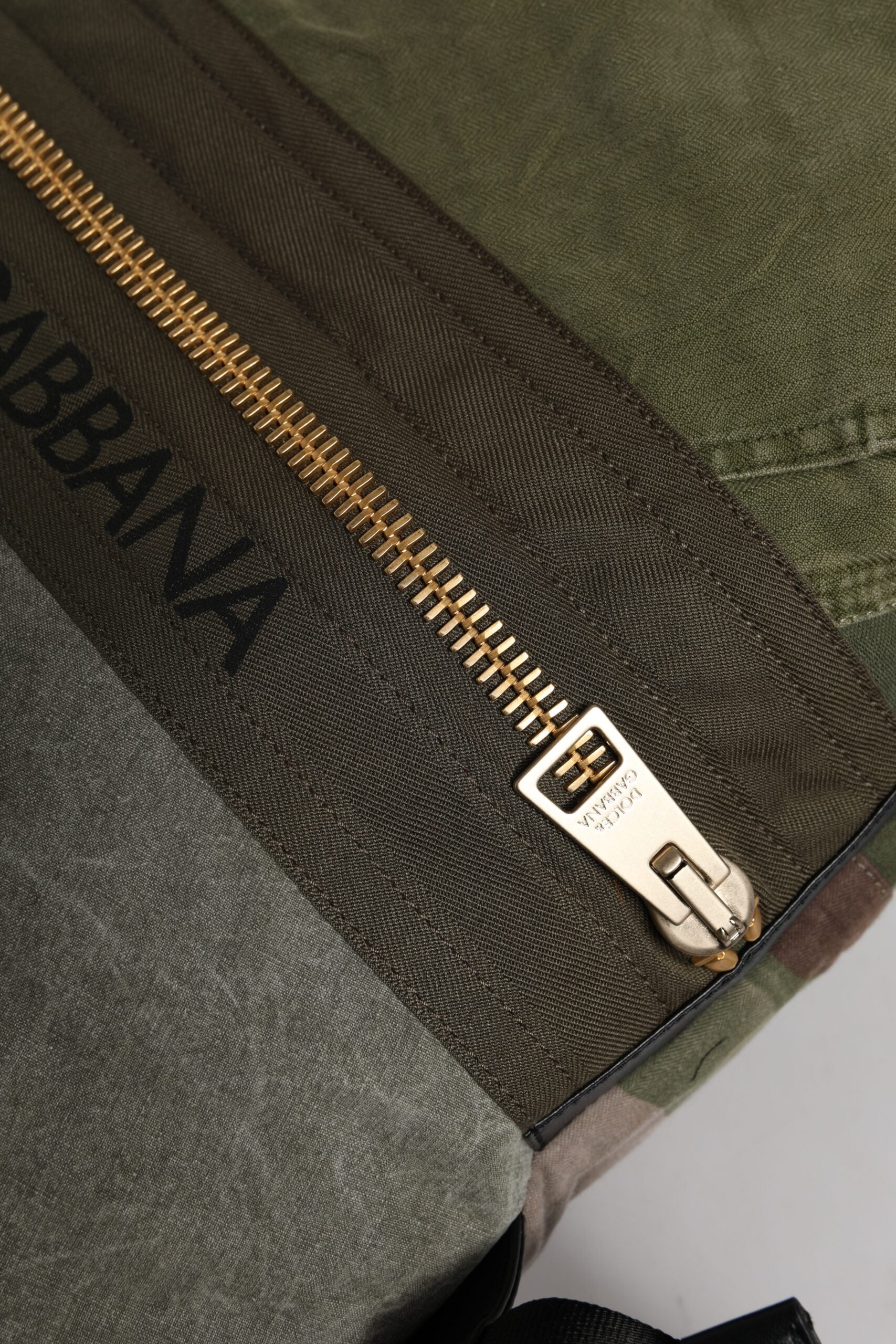 Dolce & Gabbana Military Green Patchwork Rucksack Backpack Bag -   -  Dolce & Gabbana.