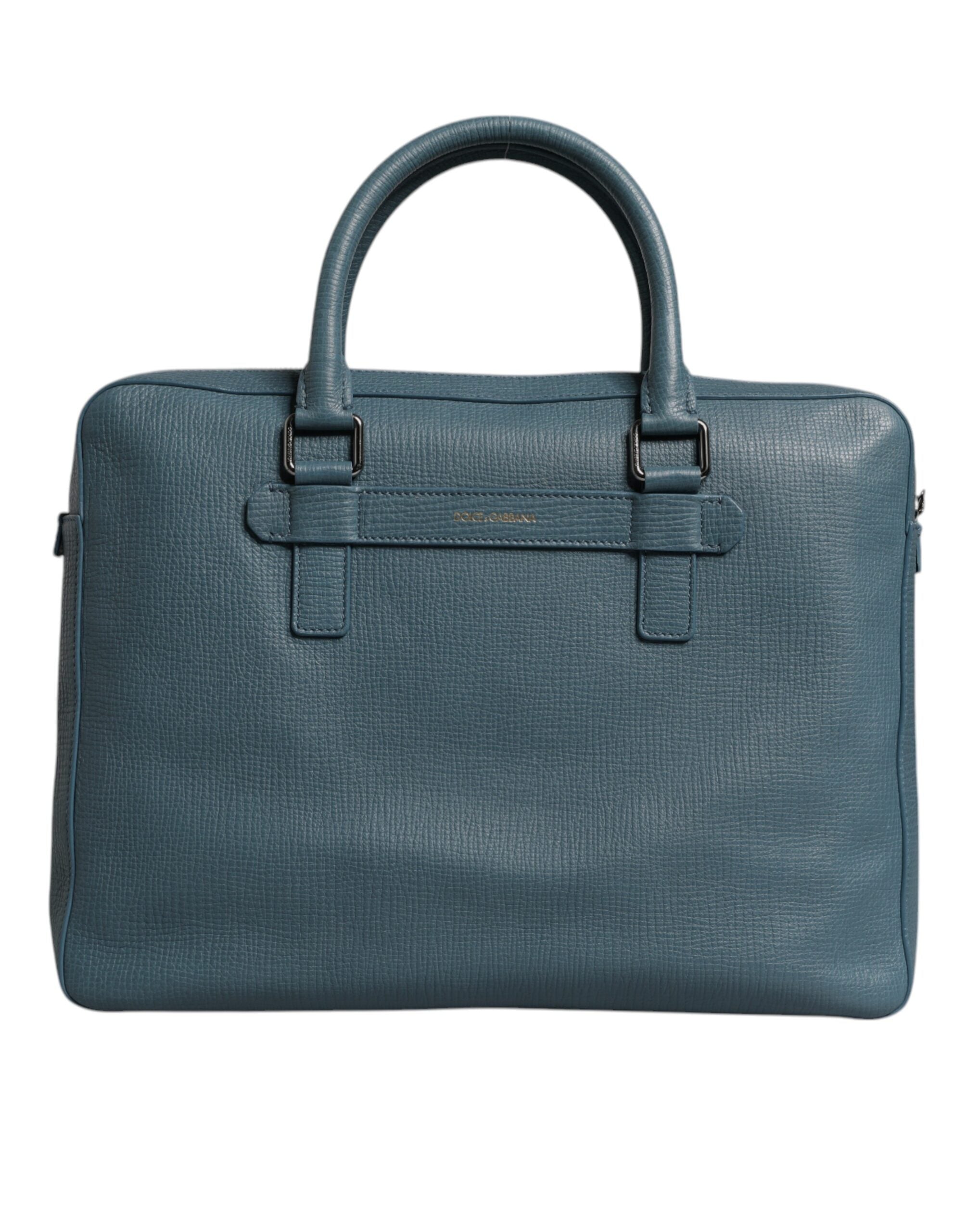 Dolce & Gabbana Blue Logo Double Handle Messenger Briefcase Bag -   -  Dolce & Gabbana.