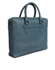 Dolce & Gabbana Blue Logo Double Handle Messenger Briefcase Bag -   -  Dolce & Gabbana.