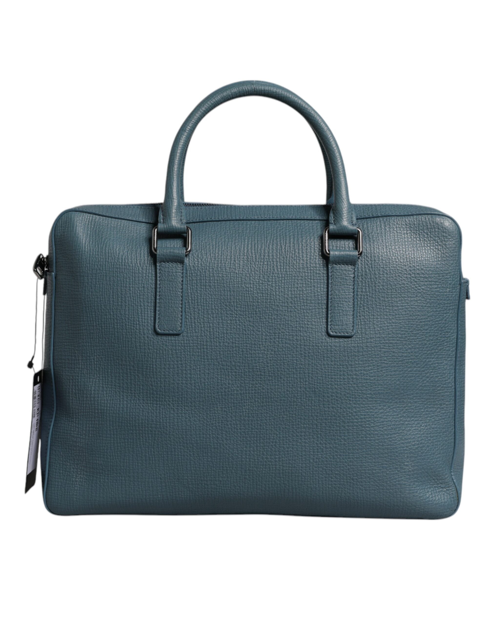 Dolce & Gabbana Blue Logo Double Handle Messenger Briefcase Bag -   -  Dolce & Gabbana.