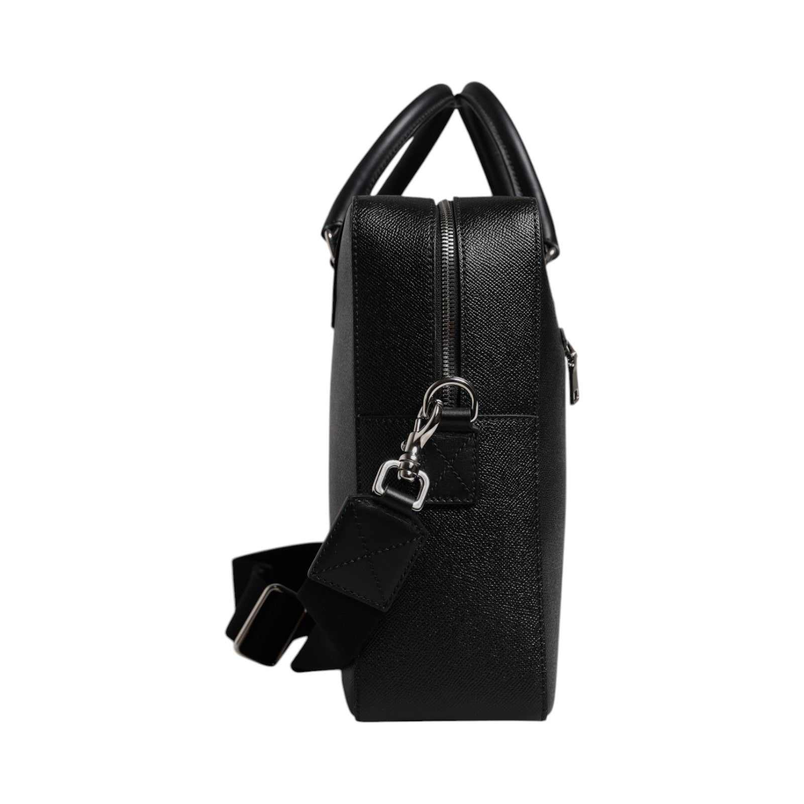 Dolce & Gabbana Black Logo Plaque Double Handle Messenger Bag -   -  Dolce & Gabbana.
