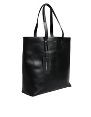 Dolce & Gabbana Black Calf Leather Shopping Tote Shoulder Bag -   -  Dolce & Gabbana.