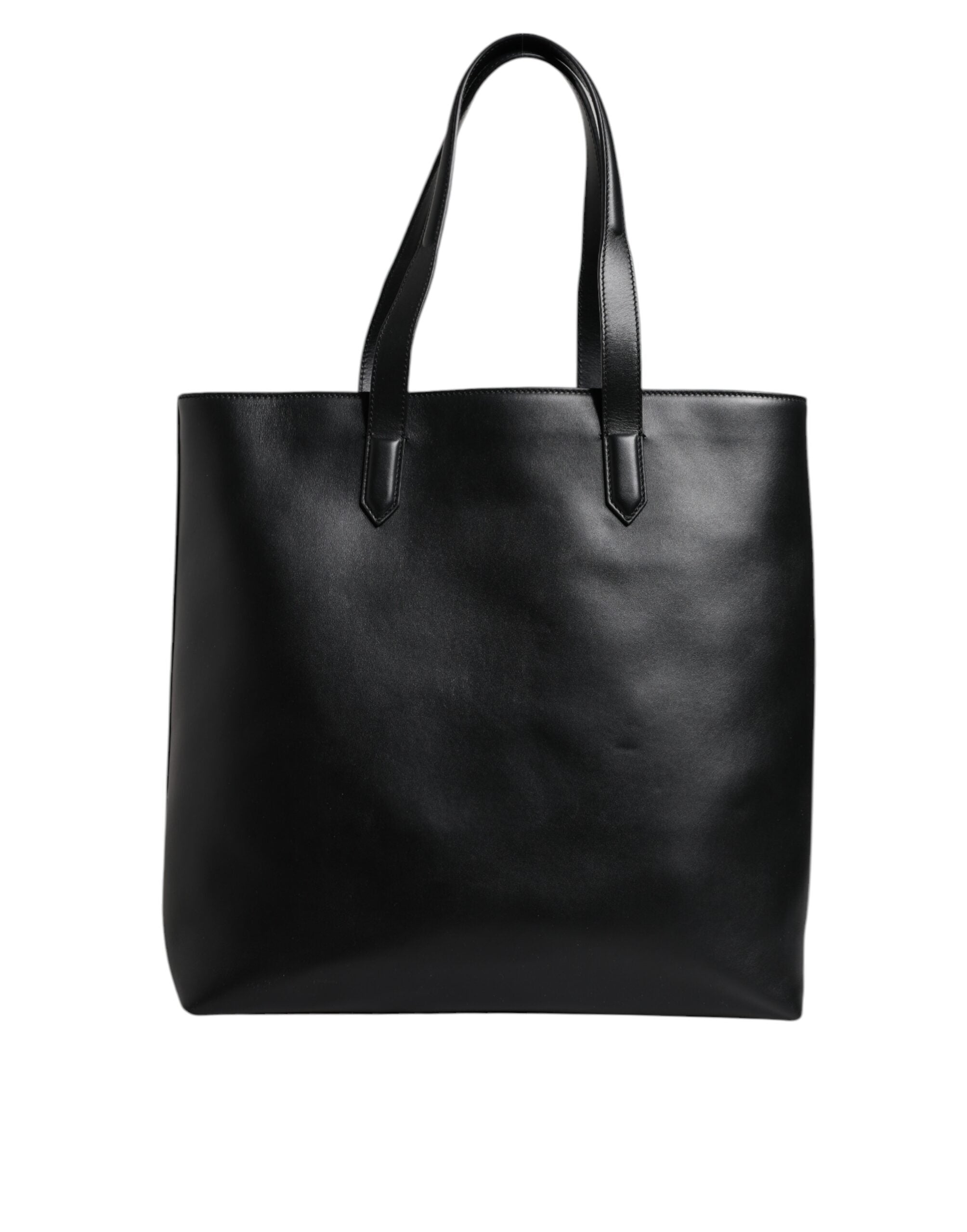 Dolce & Gabbana Black Calf Leather Shopping Tote Shoulder Bag -   -  Dolce & Gabbana.