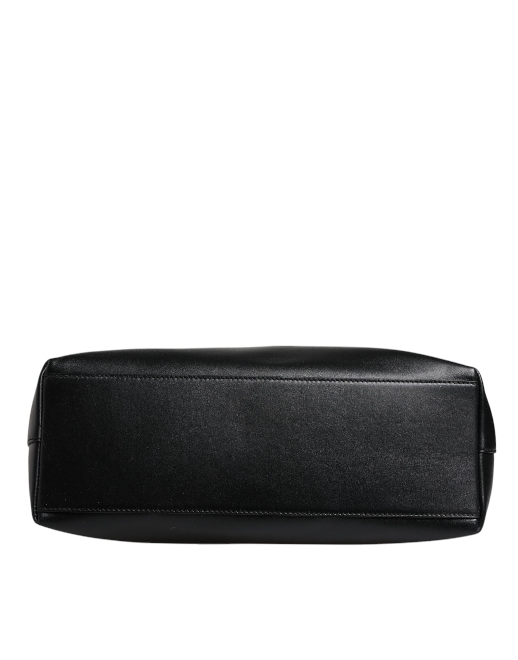 Dolce & Gabbana Black Calf Leather Shopping Tote Shoulder Bag -   -  Dolce & Gabbana.