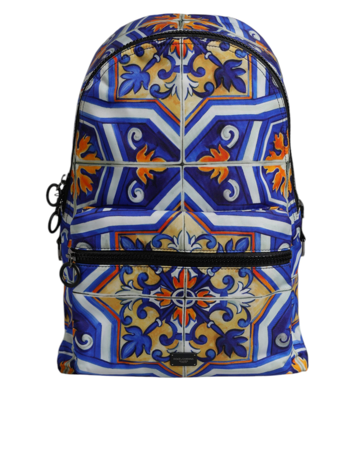 Dolce & Gabbana Multicolor Majolica Print Nylon Travel Backpack Bag -   -  Dolce & Gabbana.