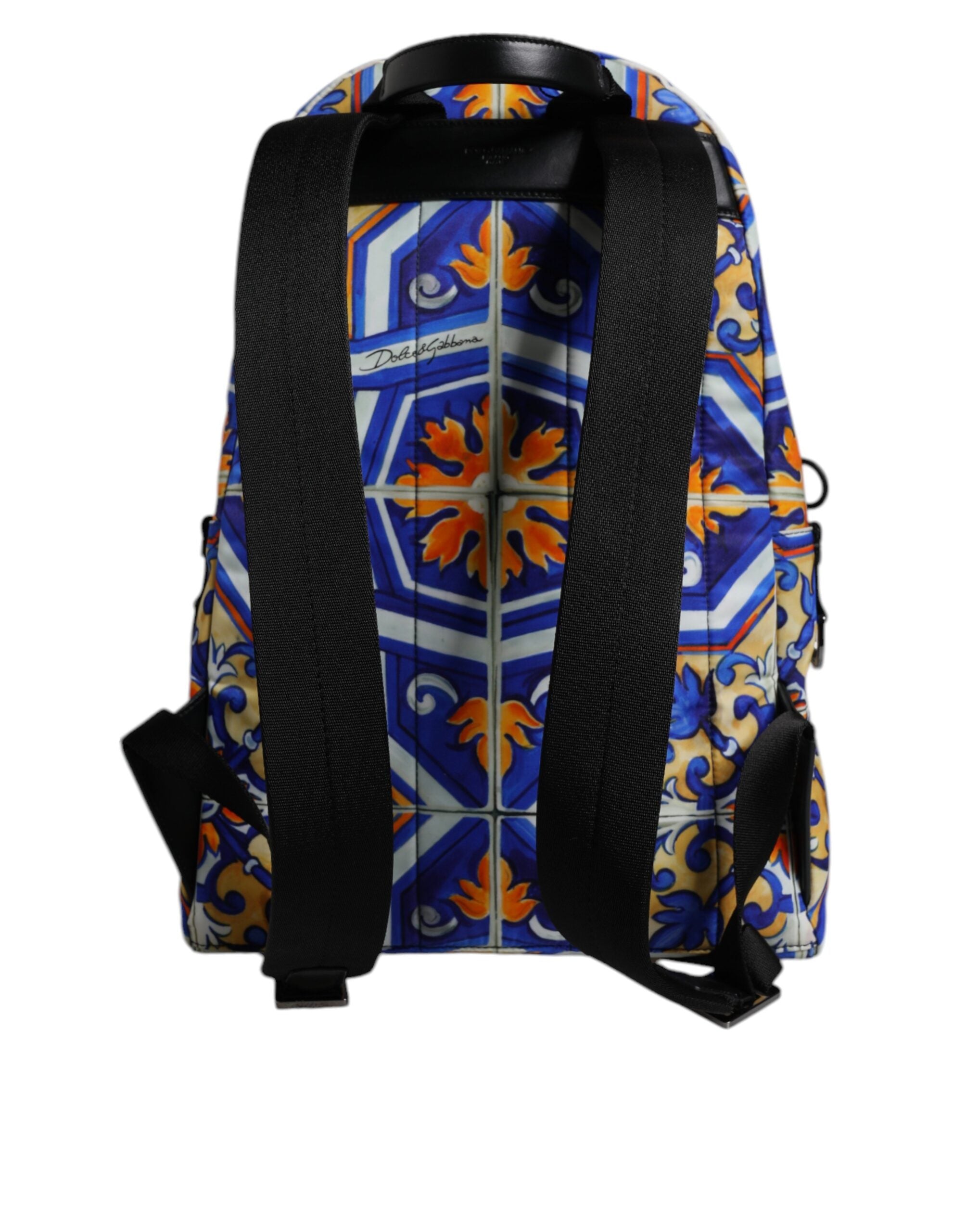 Dolce & Gabbana Multicolor Majolica Print Nylon Travel Backpack Bag -   -  Dolce & Gabbana.