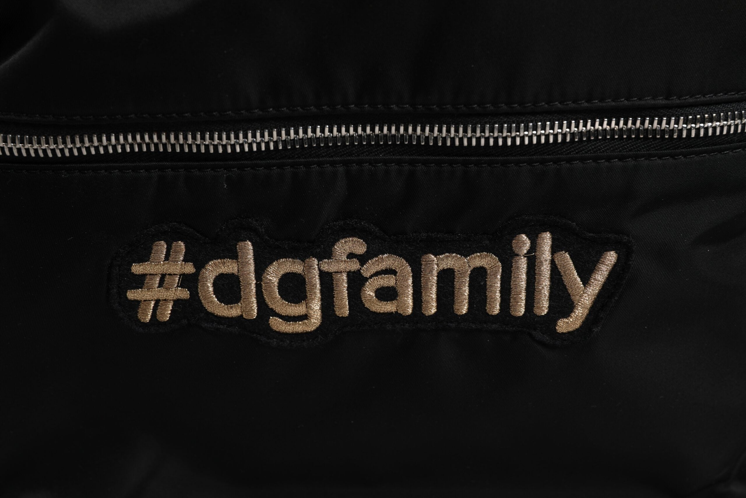 Dolce & Gabbana Black Nylon #DGFAMILY Embellished Backpack VULCANO Bag -   -  Dolce & Gabbana.