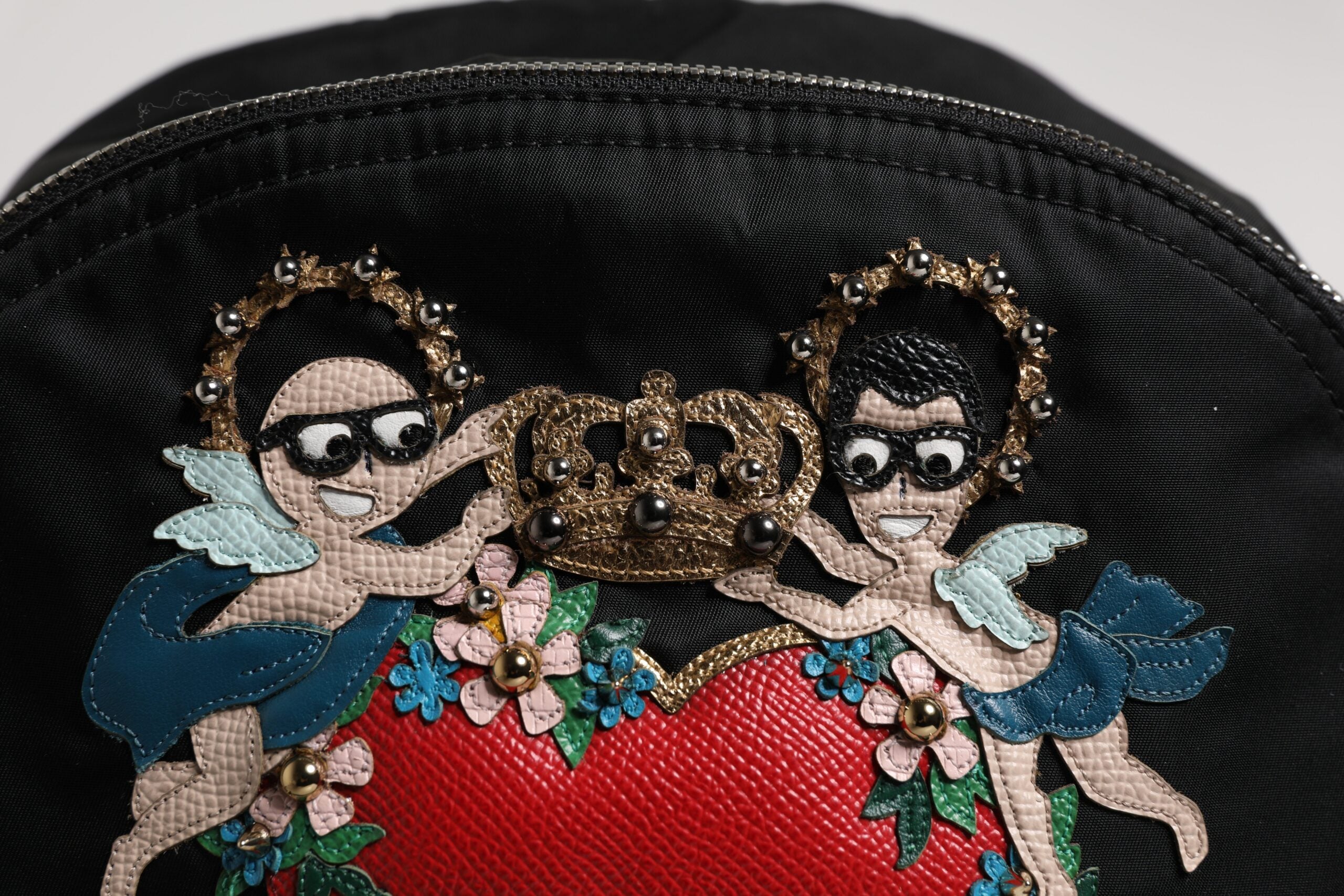 Dolce & Gabbana Black Nylon #DGFAMILY Embellished Backpack VULCANO Bag -   -  Dolce & Gabbana.