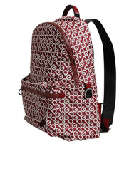 Dolce & Gabbana Red White DG Logo Print Nylon Travel Backpack Bag -   -  Dolce & Gabbana.