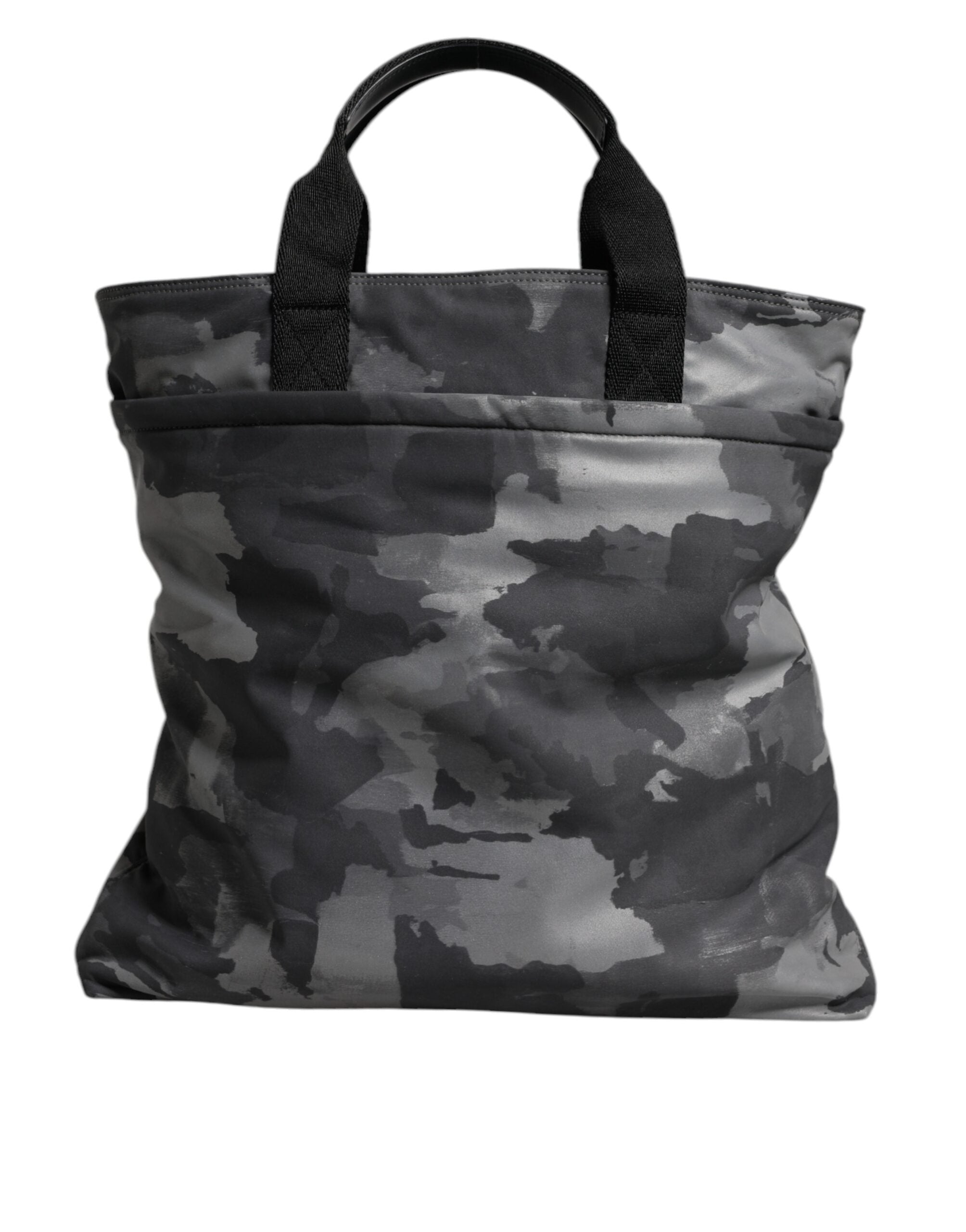 Dolce & Gabbana Black Camouflage Shoulder Strap Logo Plaque Bag -   -  Dolce & Gabbana.