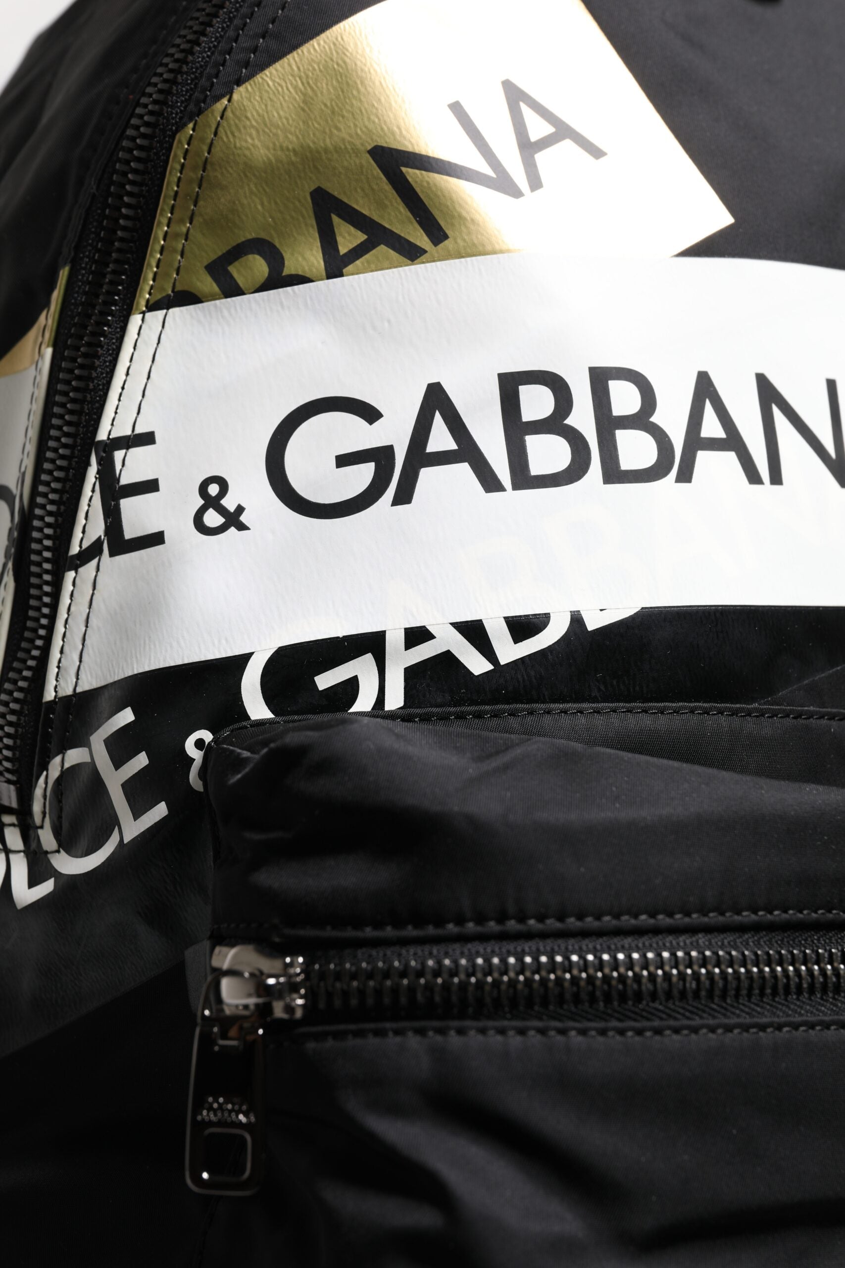 Dolce & Gabbana Black Logo Tape Polyamide School Travel Backpack Bag -   -  Dolce & Gabbana.