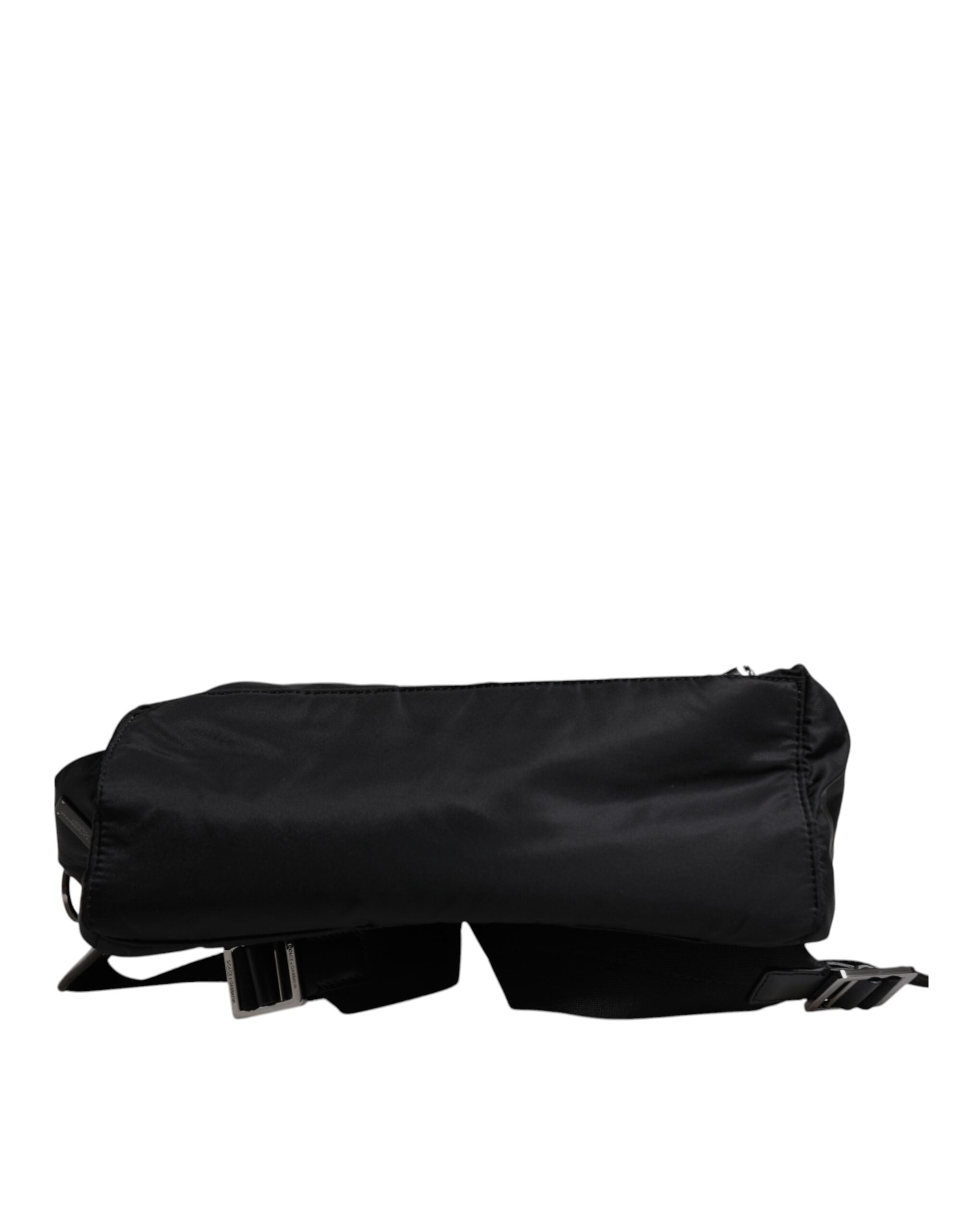Dolce & Gabbana Black Logo Tape Polyamide School Travel Backpack Bag -   -  Dolce & Gabbana.