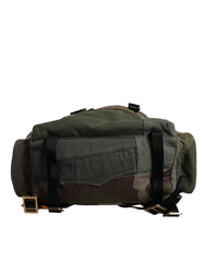 Dolce & Gabbana Military Green Patchwork Travel Backpack Bag -   -  Dolce & Gabbana.