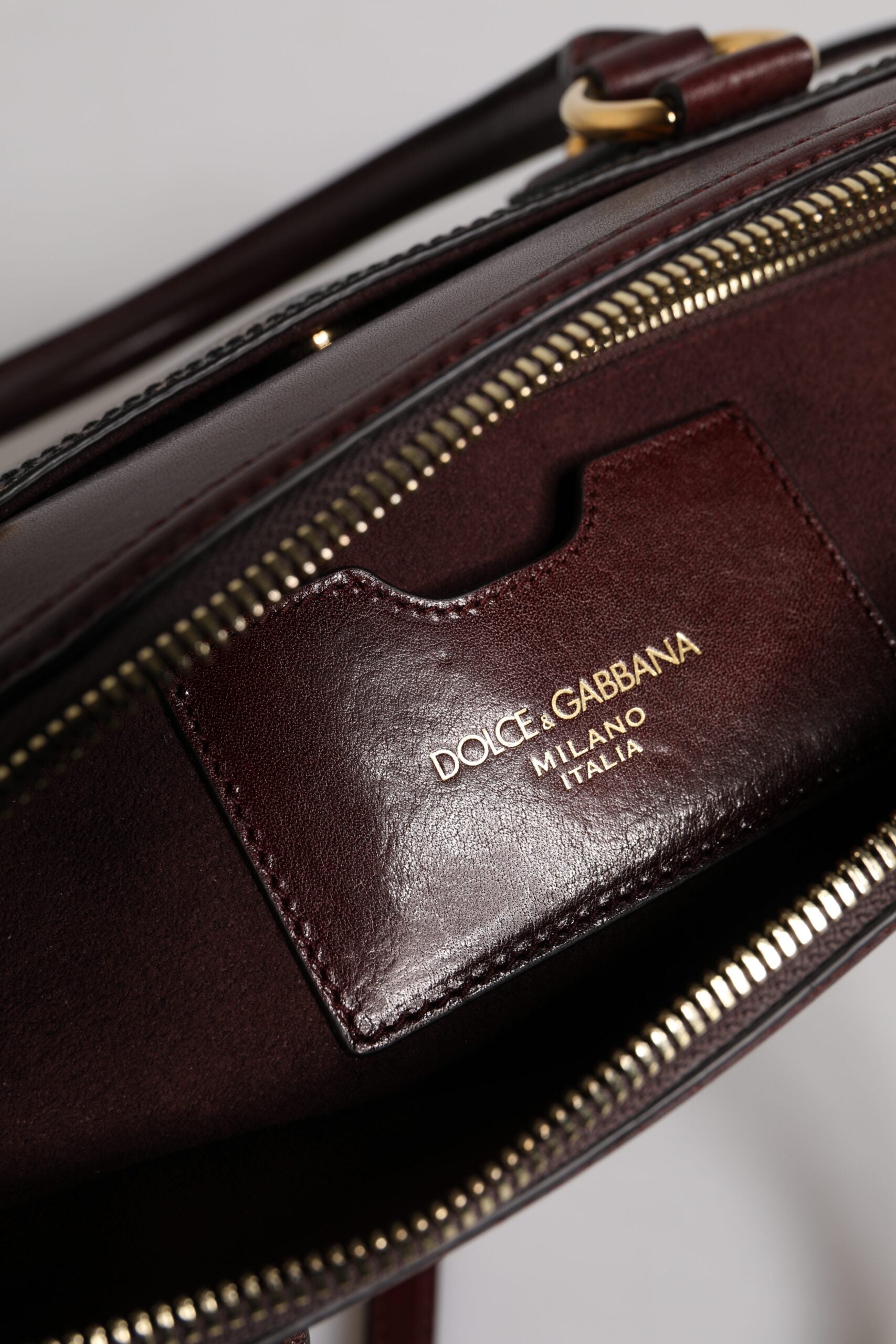 Dolce & Gabbana Brown Leopard Leather Shoulder Strap Duffle Bag -   -  Dolce & Gabbana.