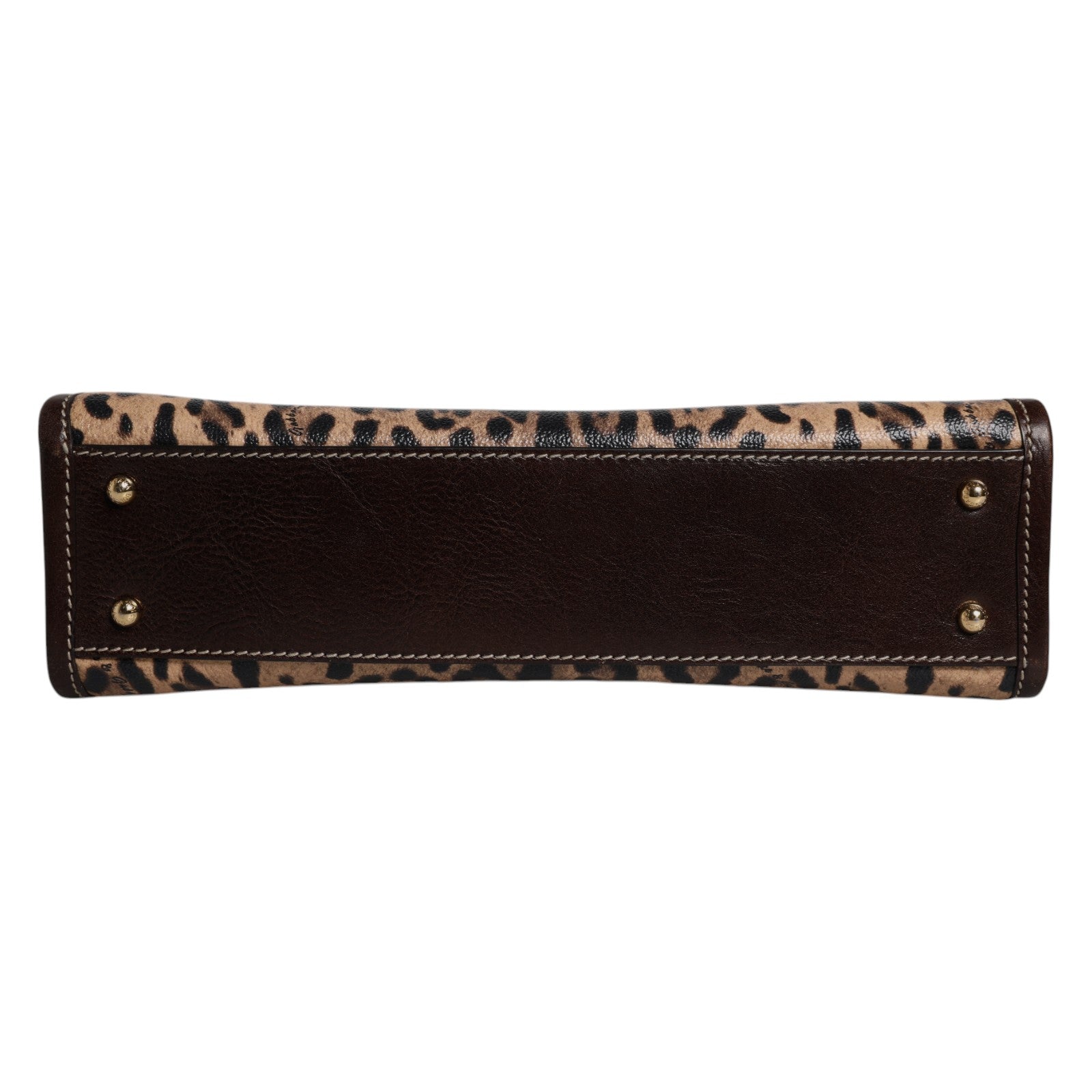Dolce & Gabbana Brown Leopard Leather Shoulder Strap Tote Bag -   -  Dolce & Gabbana.