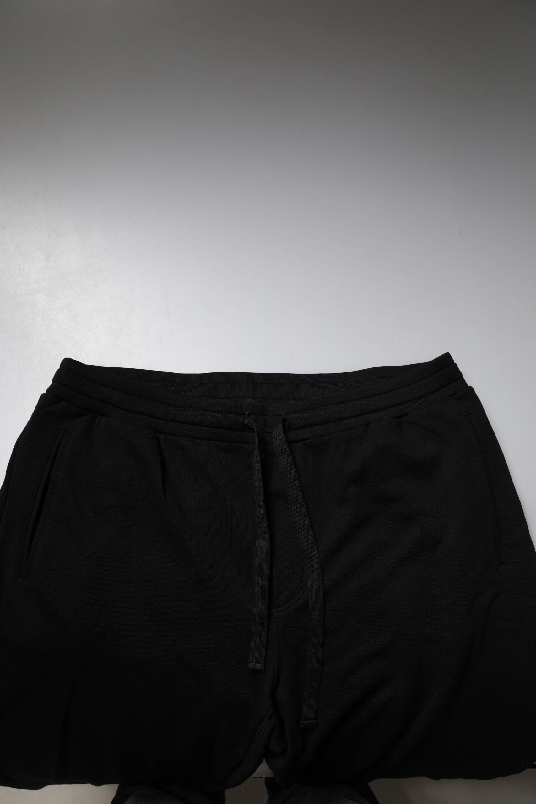 Dolce & Gabbana Black Cotton Crown Logo Jogger Pants -   -  Dolce & Gabbana.
