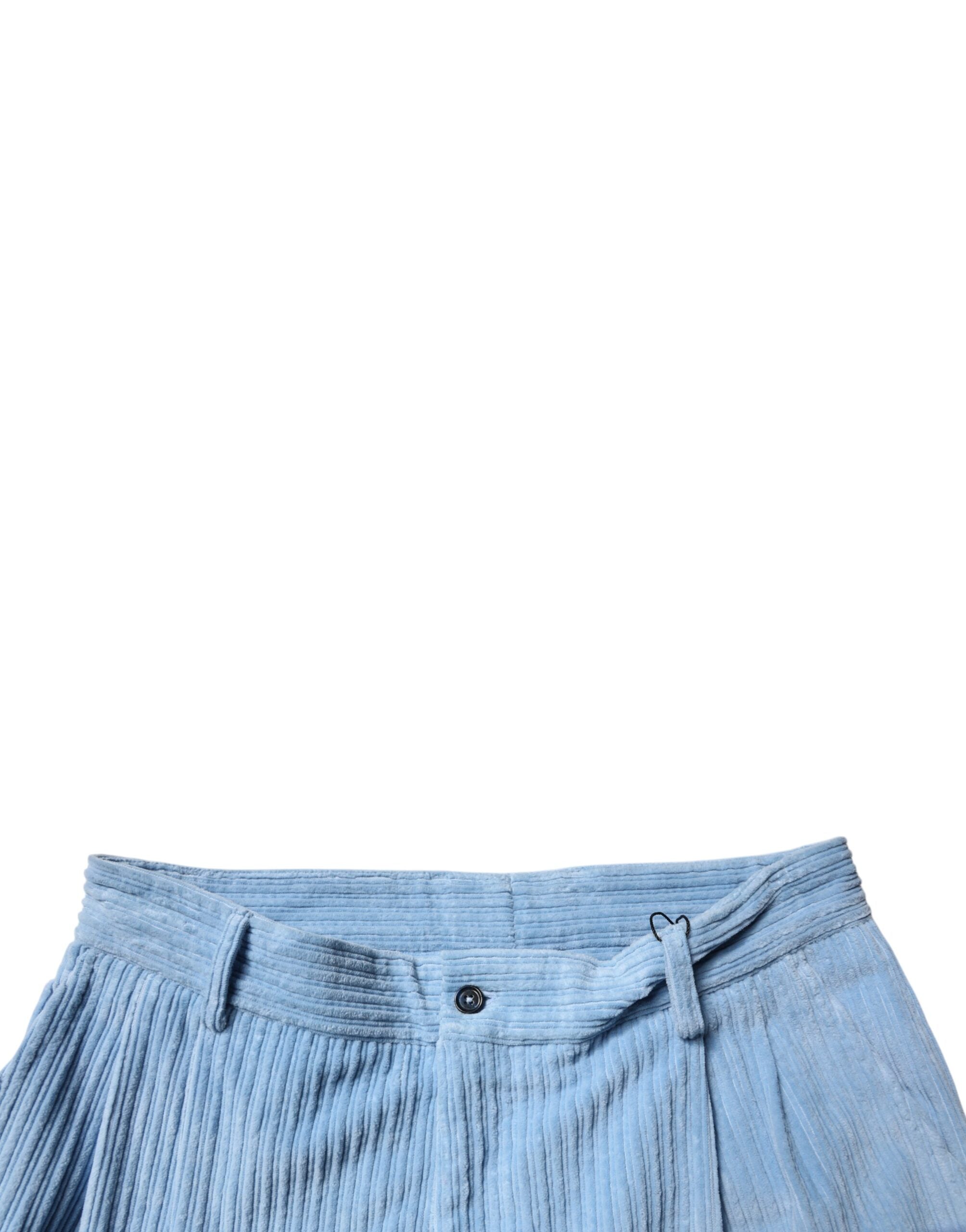 Dolce & Gabbana Light Blue Corduroy Cotton Skinny Denim Jeans -   -  Dolce & Gabbana.