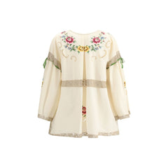 Ella Blouse with floral details -   -  Ella.