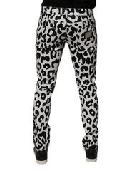 Dolce & Gabbana White Leopard Cotton Skinny Denim Jeans -   -  Dolce & Gabbana.