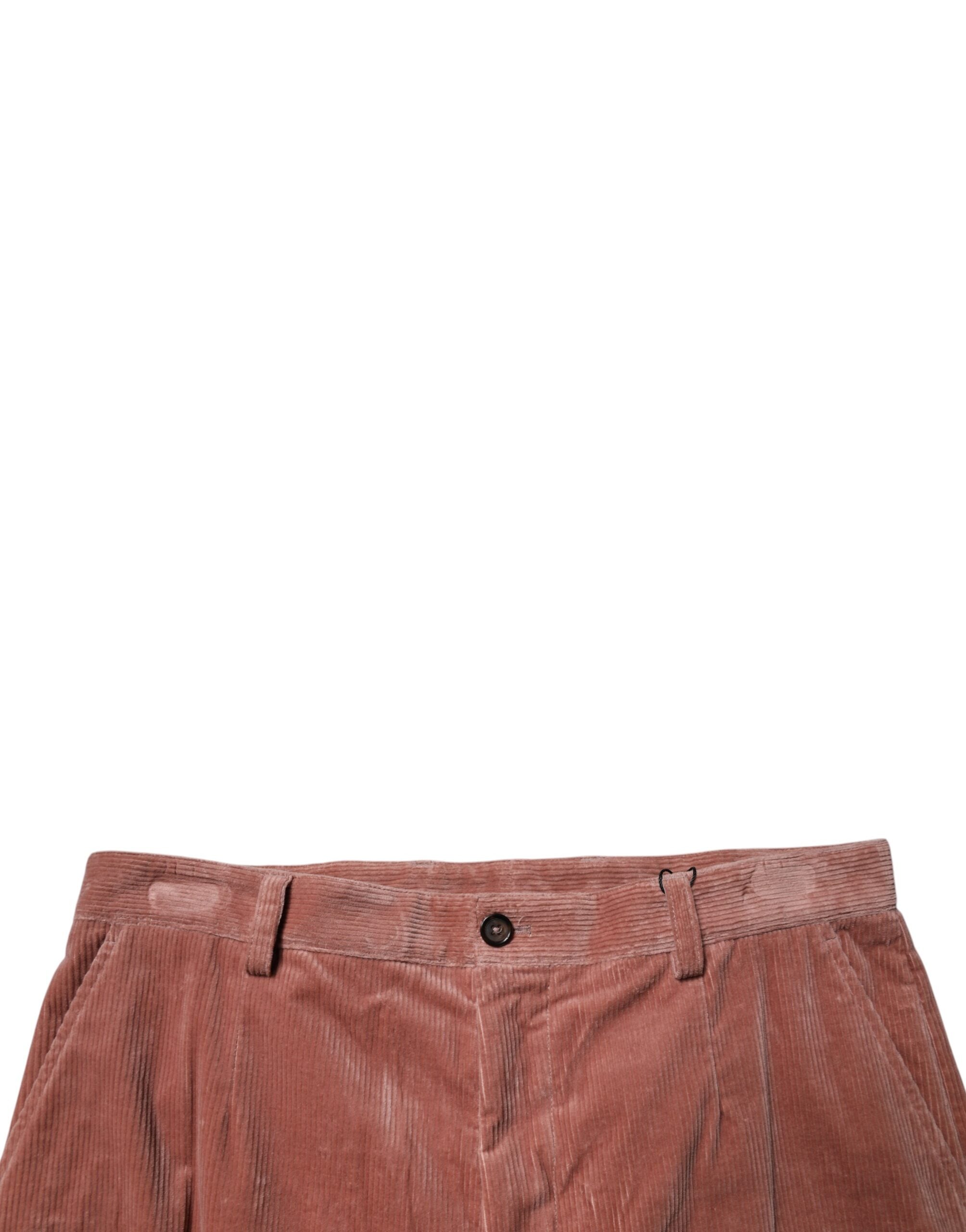 Dolce & Gabbana Brown Corduroy Cotton Cargo Men Denim Jeans -   -  Dolce & Gabbana.