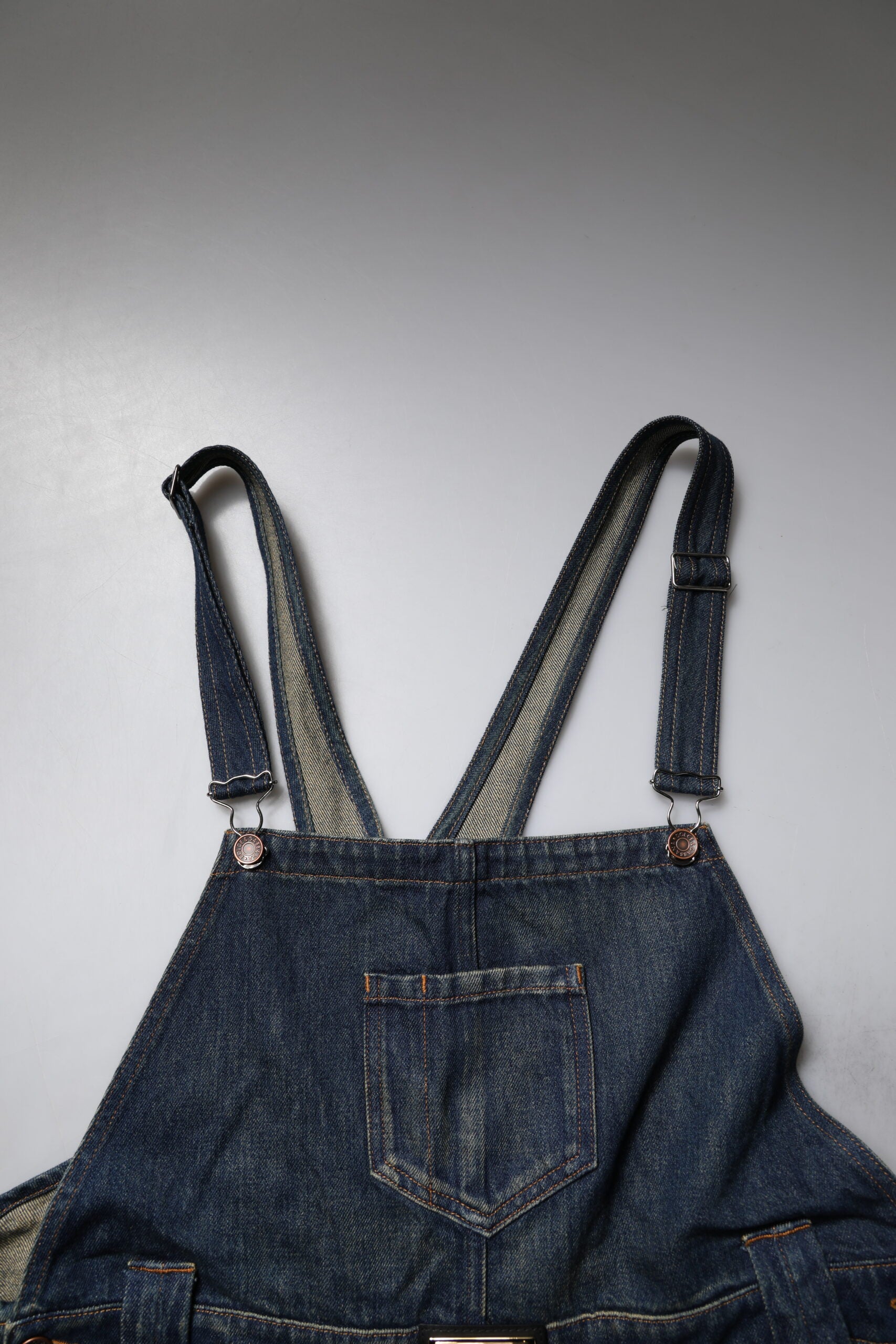 Dolce & Gabbana Dark Blue Cotton Men Jumpsuit Denim Jeans -   -  Dolce & Gabbana.