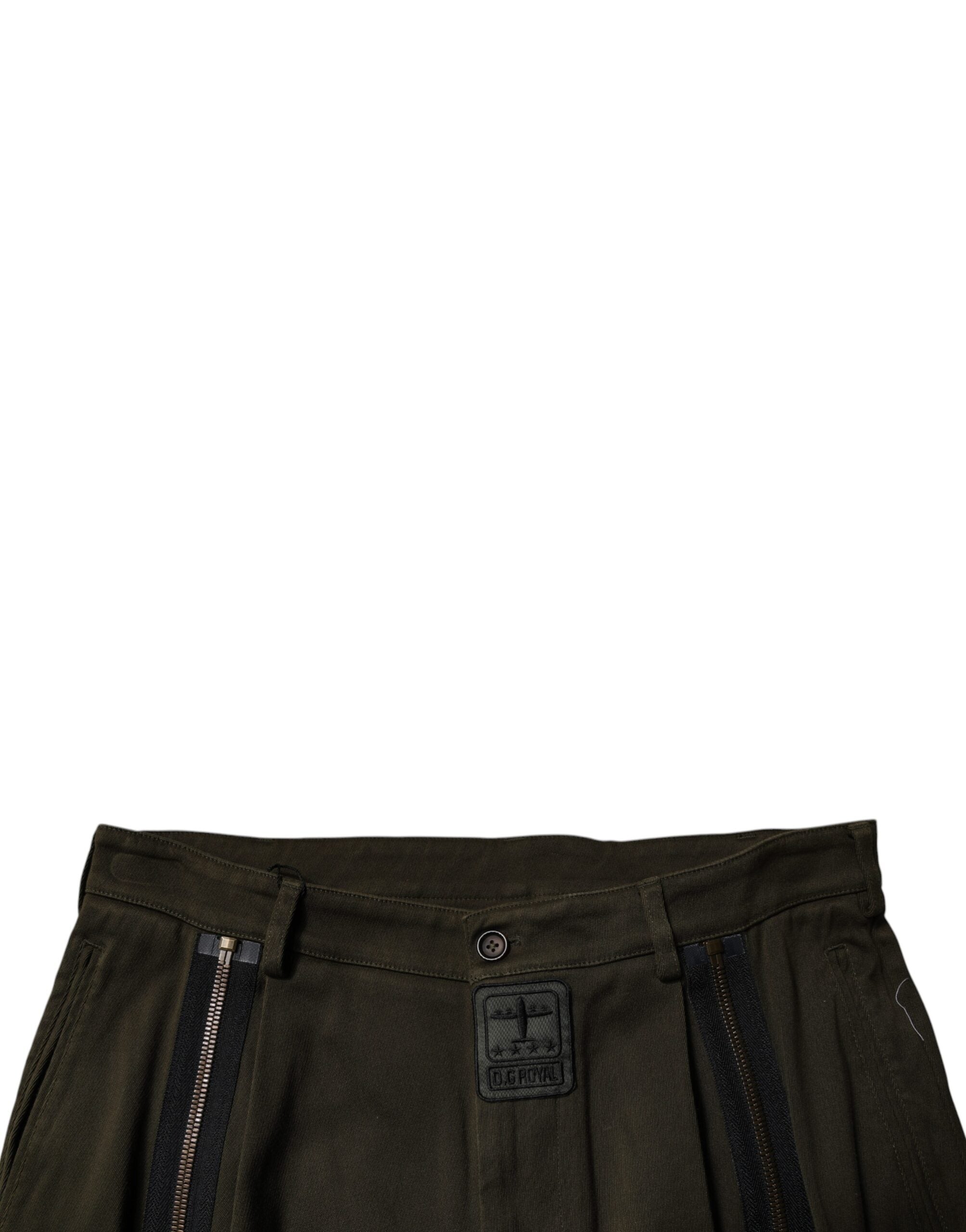 Dolce & Gabbana Dark Brown Cotton Jogger Cargo Pants -   -  Dolce & Gabbana.
