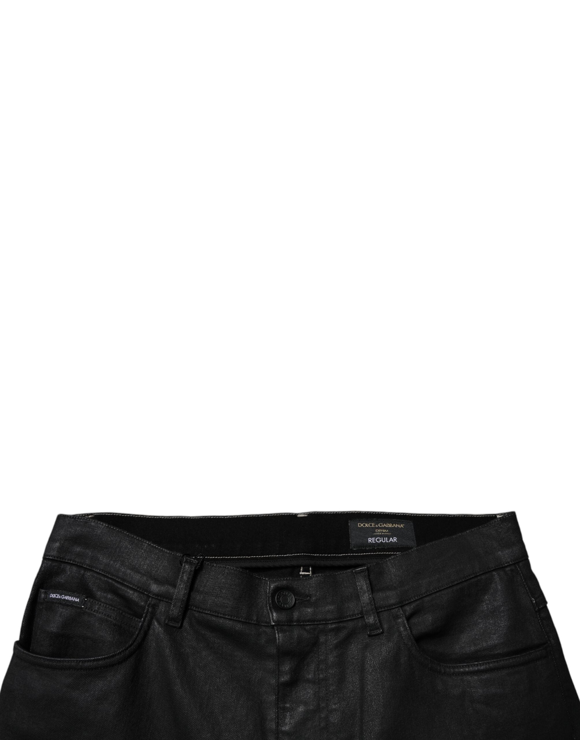 Dolce & Gabbana Black Cotton Stretch Skinny Men Denim Jeans -   -  Dolce & Gabbana.