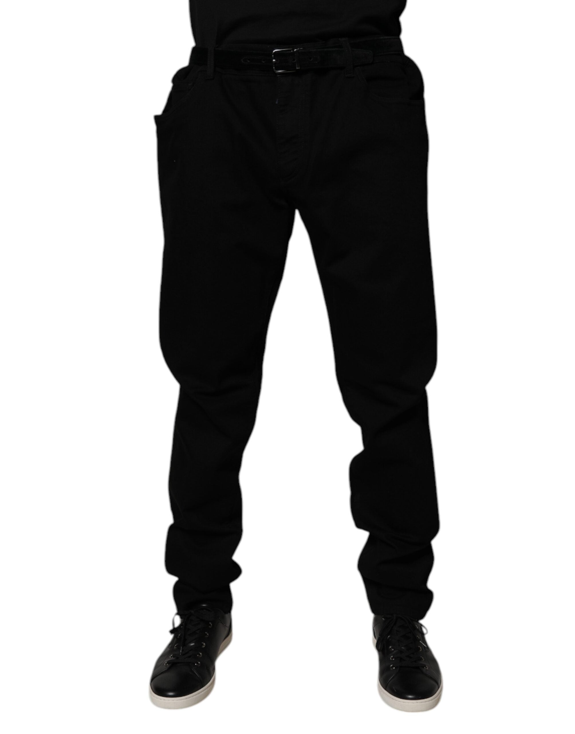 Dolce & Gabbana Black Cotton Stretch Slim Fit Denim Jeans -   -  Dolce & Gabbana.