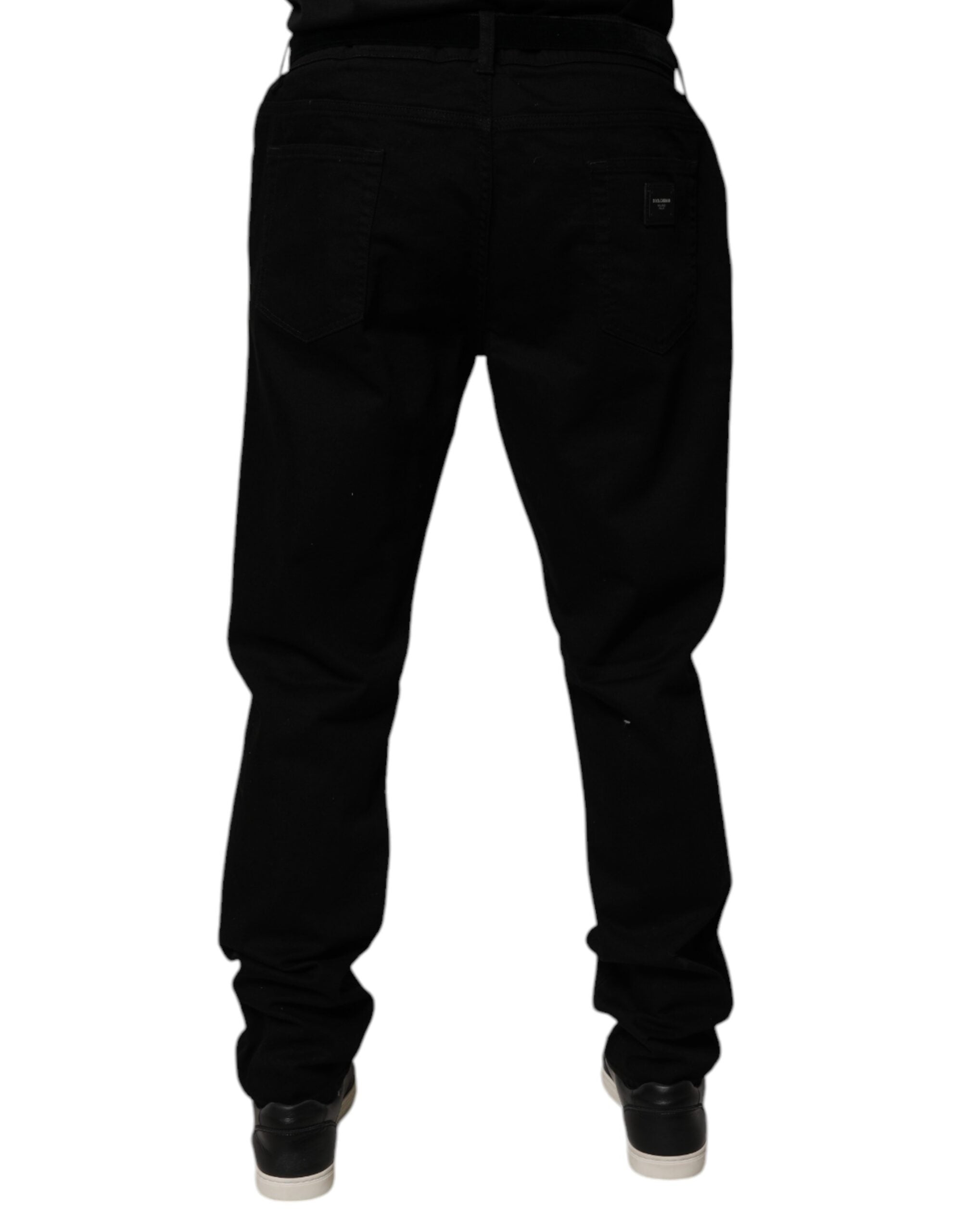 Dolce & Gabbana Black Cotton Stretch Slim Fit Denim Jeans -   -  Dolce & Gabbana.