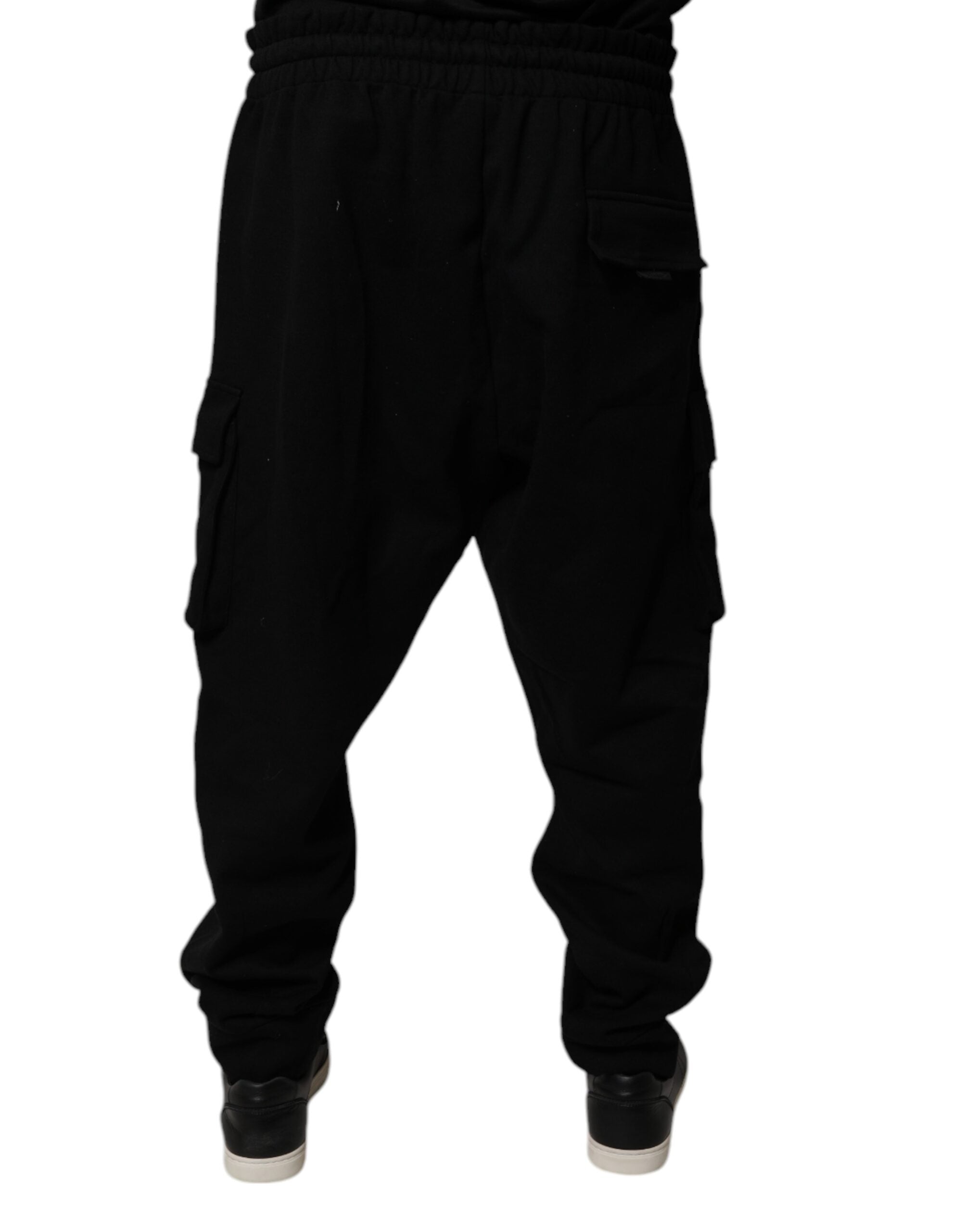 Dolce & Gabbana Black Cotton Jogger Cargo Sweatpants Pants -   -  Dolce & Gabbana.