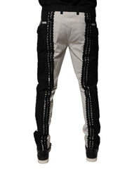 Dolce & Gabbana White Lace Trim Mid Waist Dress Formal Pants -   -  Dolce & Gabbana.