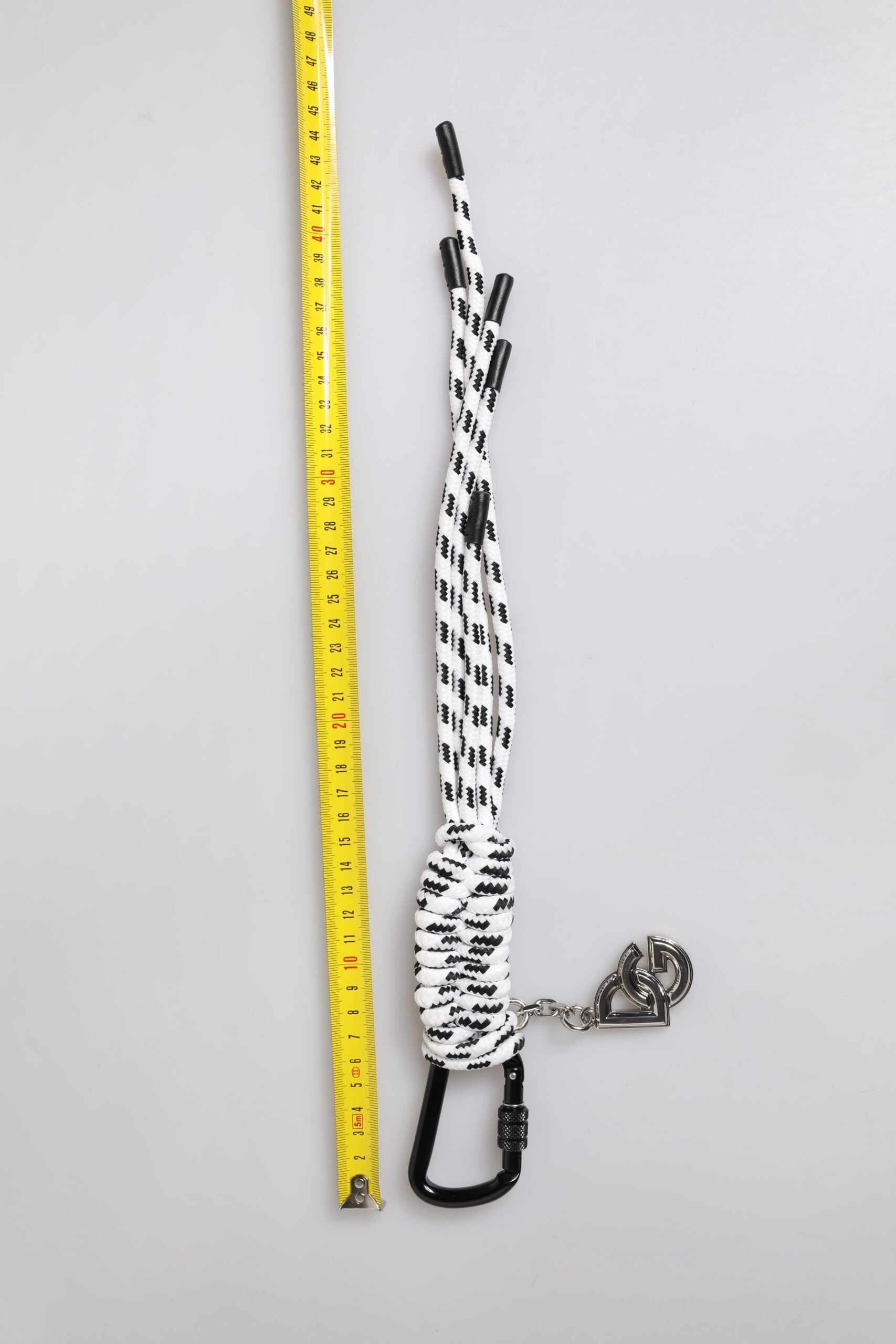 Dolce & Gabbana Multicolor Tape String DG Logo Keychain Polyester Keyring -   -  Dolce & Gabbana.